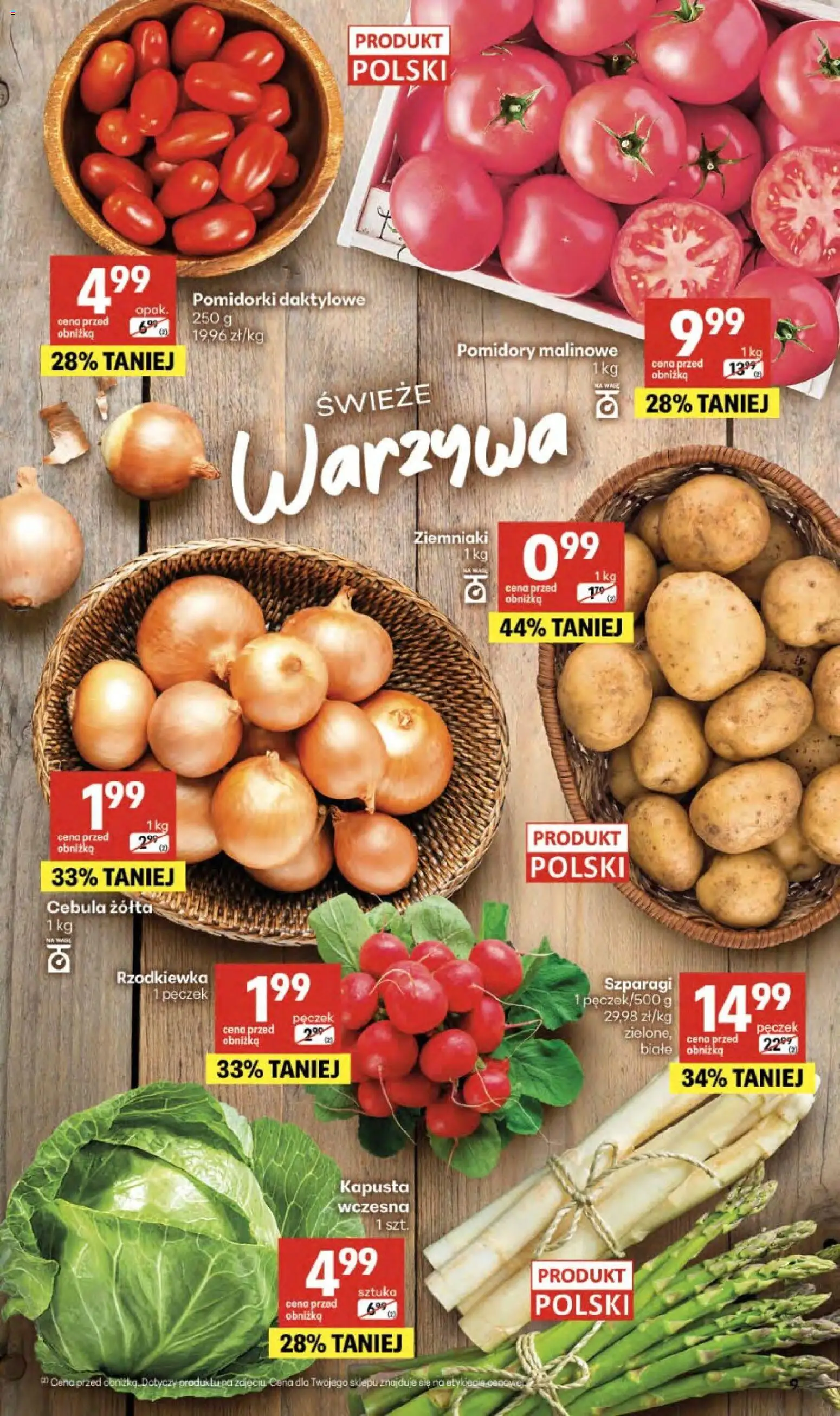 Delikatesy Centrum gazetka - Sklepy Własne od 14.05.2026 | Strona: 9 | Produkty: Kapusta, Szparagi, Ziemniaki, Warzywa