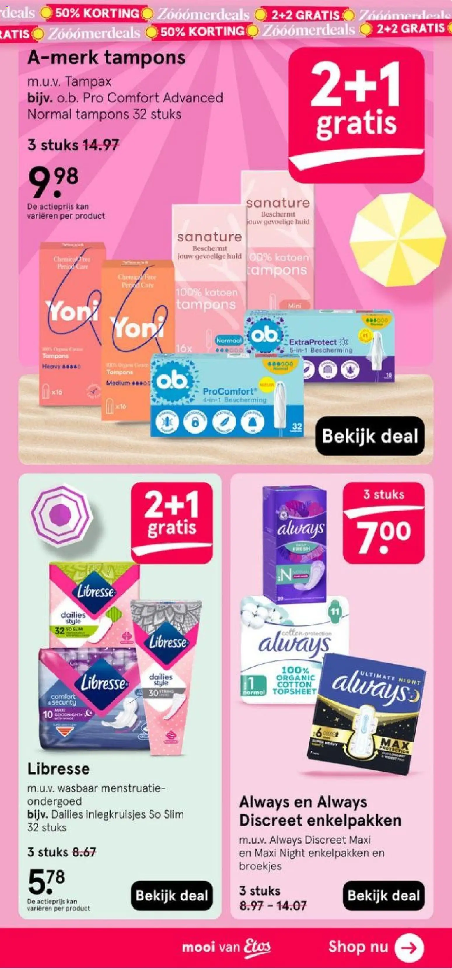 {H1} | Pagina: 29 | Producten: Kan, Ondergoed, Tampons