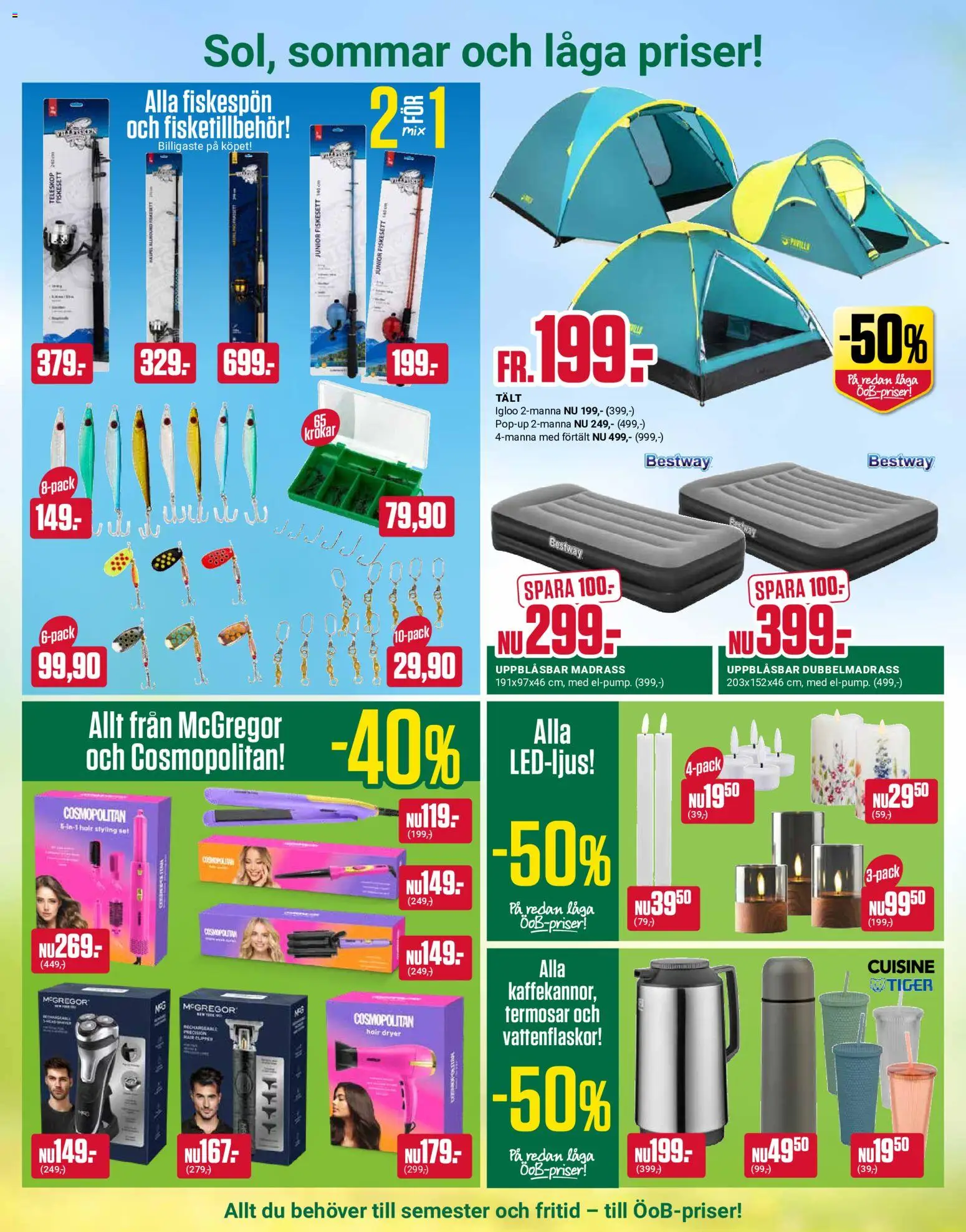 ÖoB reklamblad aktuell från 08.06.2026 | Sida: 8 | Produkter: Madrass, Tält