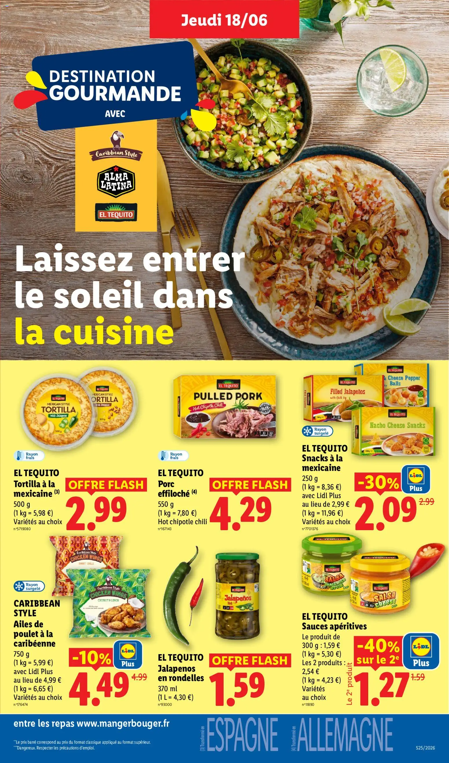 {H1} | Page: 17 | Produits: Tortillas, Guacamole, Porc