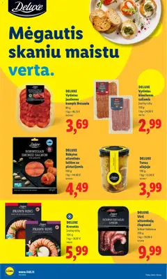 LIDL leidinys galioja nuo 2026.07.06 | Puslapis: 12 | Prekių: Jautienos, Lašišos, Saliamis, Kumpis