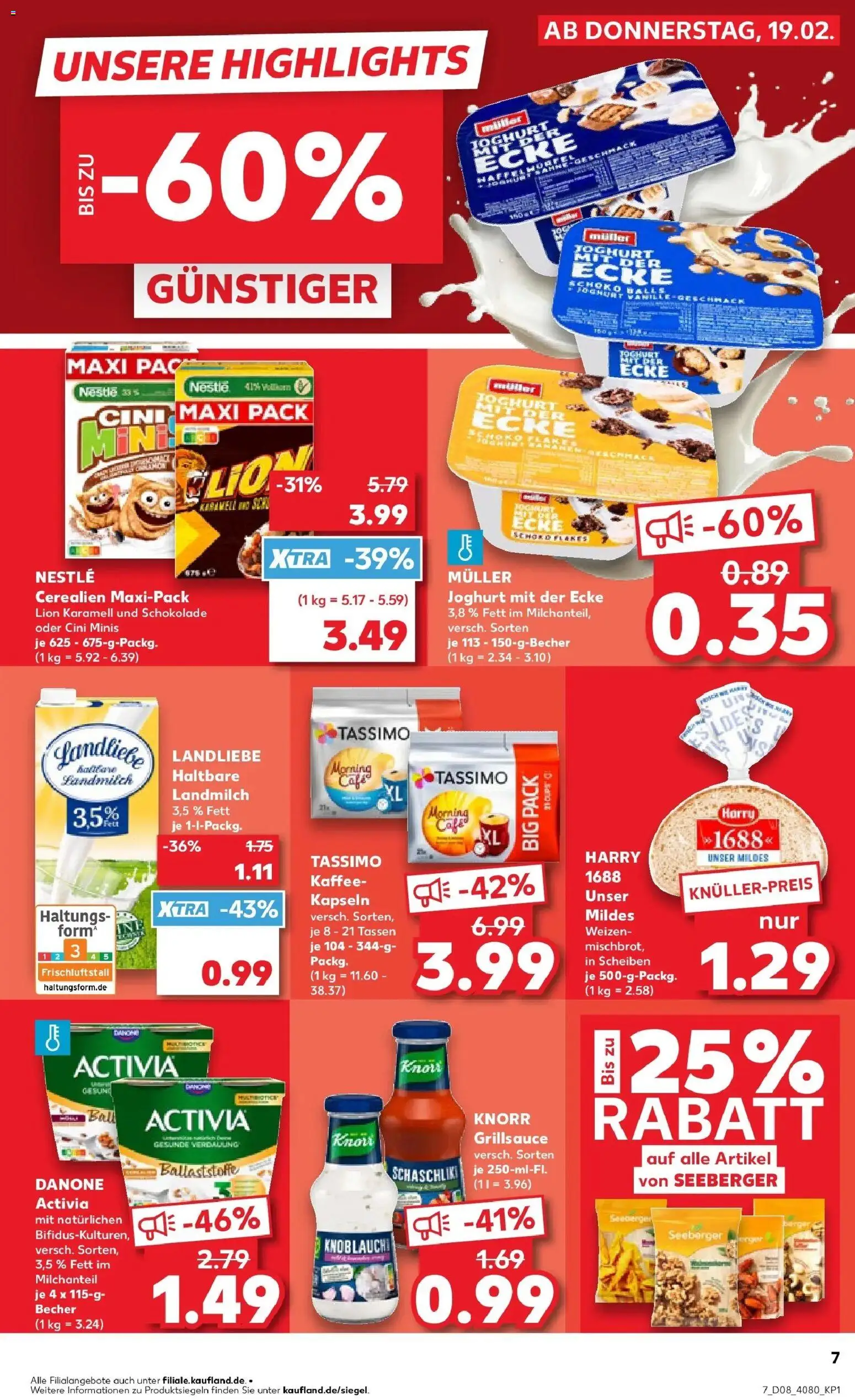 Kaufland prospekt Calw	 – gültig ab 19.02.2026 | Seite: 15 | Produkte: Joghurt, Kaffee, Schokolade, Tassimo