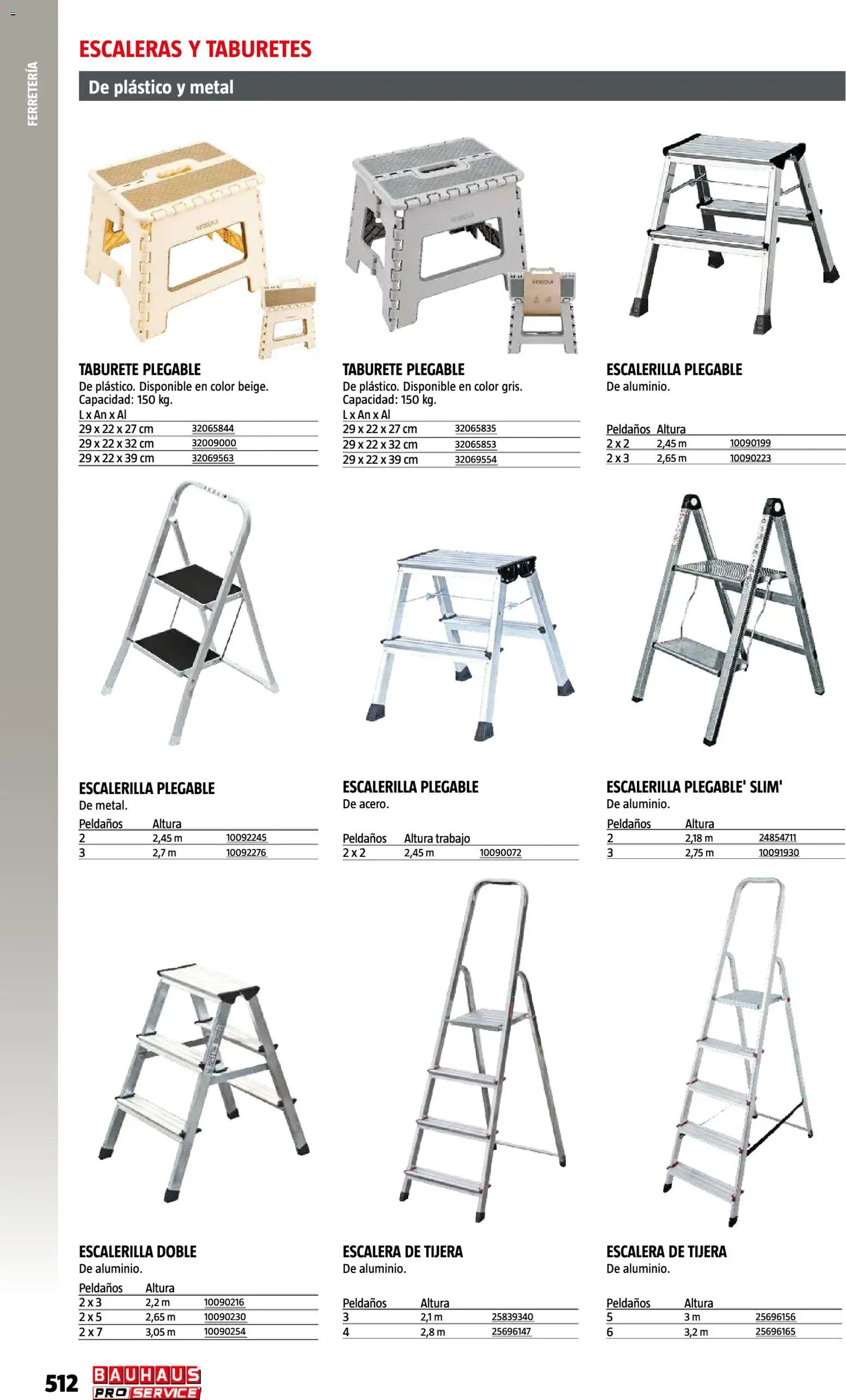 Bauhaus ProService │ válido desde el 11/05/2026 | Página: 512 | Productos: Taburete
