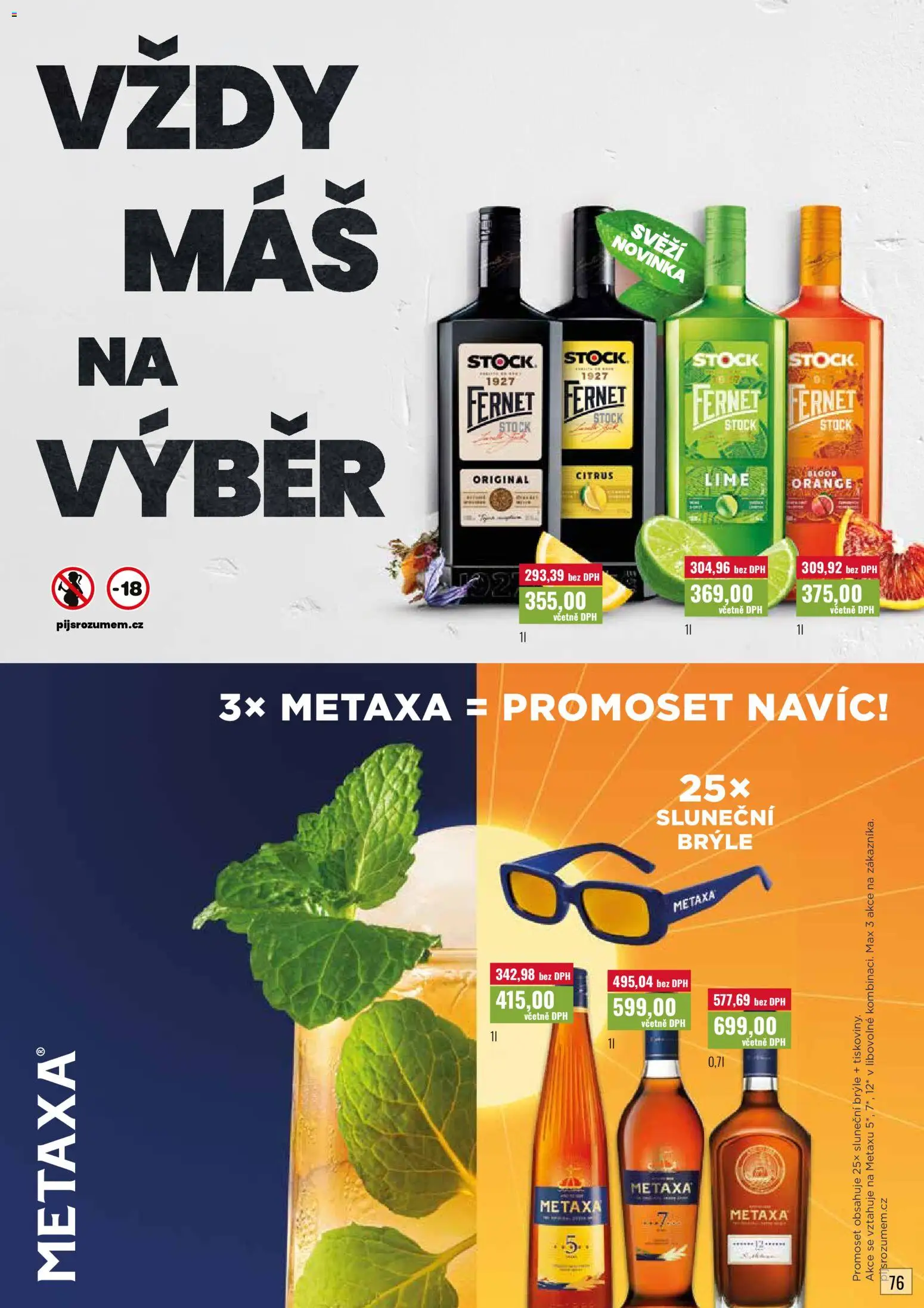 Ratio leták od 01.07.2026 | Strana: 77 | Produkty: Brýle, Metaxa, Fernet, Sluneční brýle