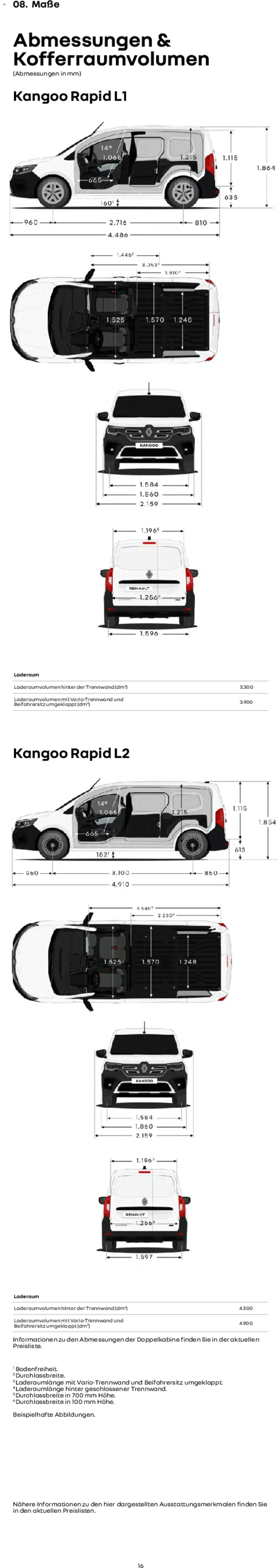 Renault Kangoo Rapid E-Tech – gültig ab 15.01.2026 | Seite: 16