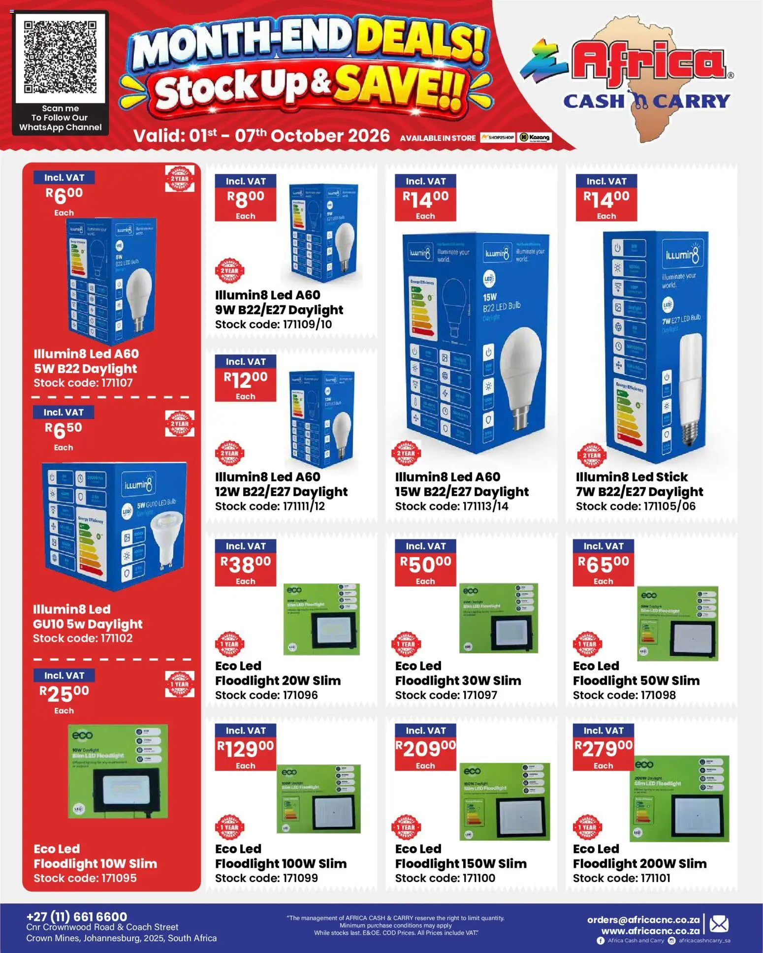 New Africa Cash & Carry catalogue – valid from 01/10/2026 | Page: 41 | Products: Stock