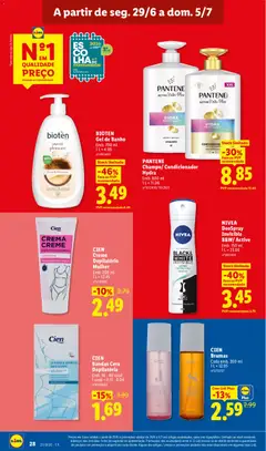 Pré-visualização PANTENE Champô/ Condicionador Hydra, Emb. 800 ml, 1 L = 11.06, nº1012900/1012903 válido de 29/06/2026 | Página: 28