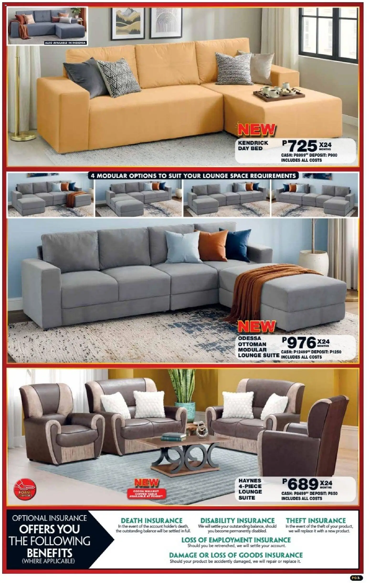New Lewis Stores catalogue – valid from 05/10/2026 | Page: 3 | Products: Suit, Cocoa, Ottoman, Coffee