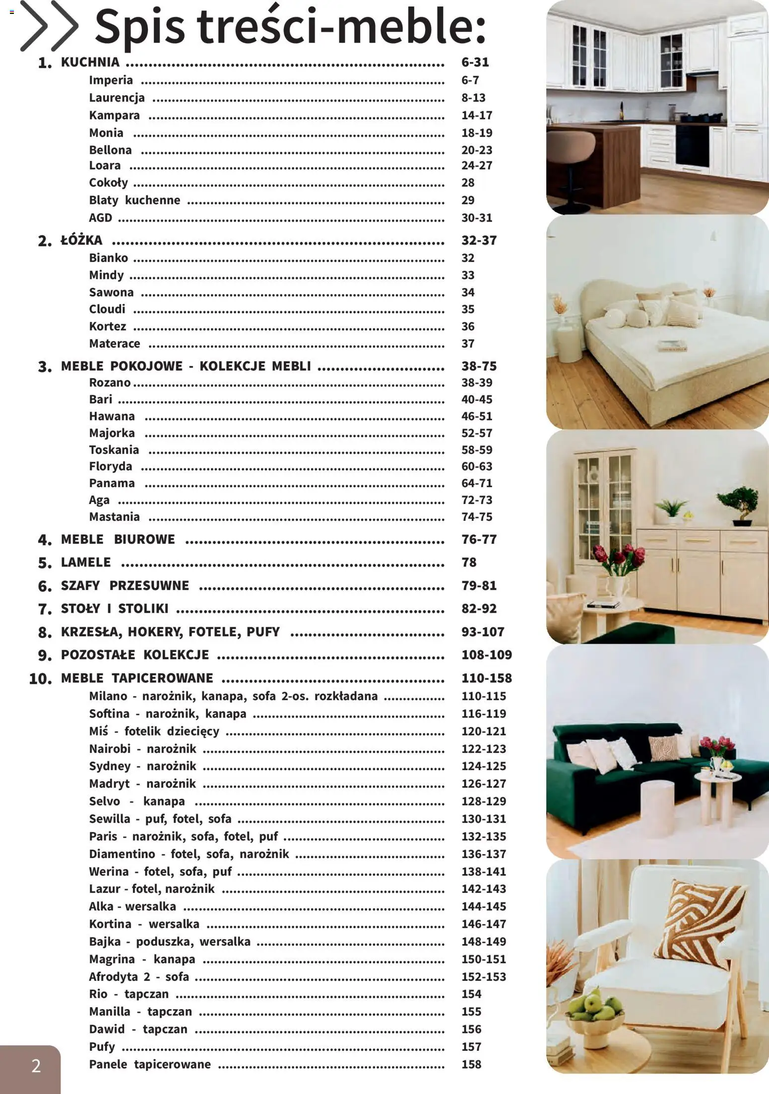 Bodzio Katalog od 01.10.2026 | Strona: 2 | Produkty: Narożnik, Sofa, Kanapa, Pufy