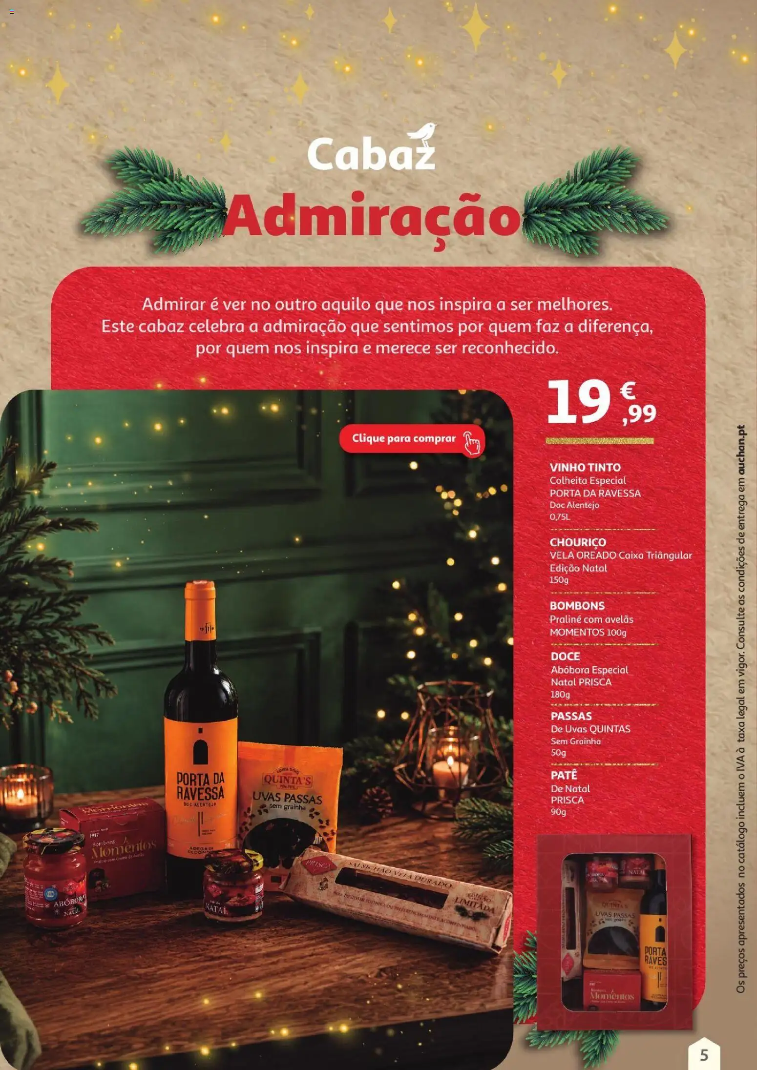 Auchan Cabazes de Natal 2026 │ válido de 01/11/2026 | Página: 5 | Produtos: Passas, Porta, Avelãs, Uvas