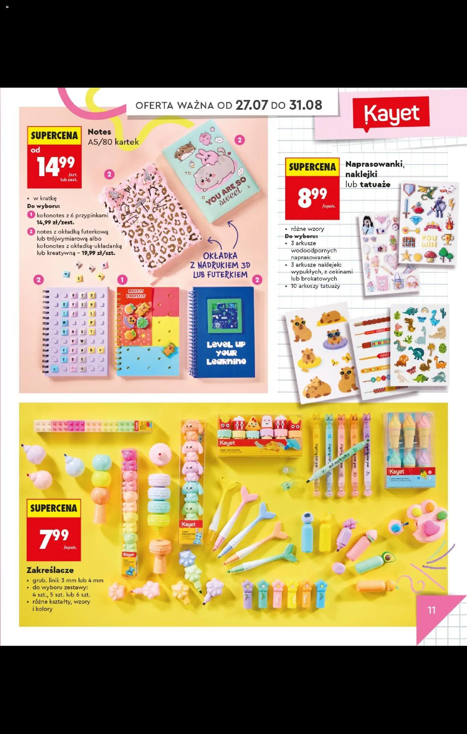 Biedronka Polsko leták - Do mojej szkoły idę oferta od 20.07.2026 | Strana: 11