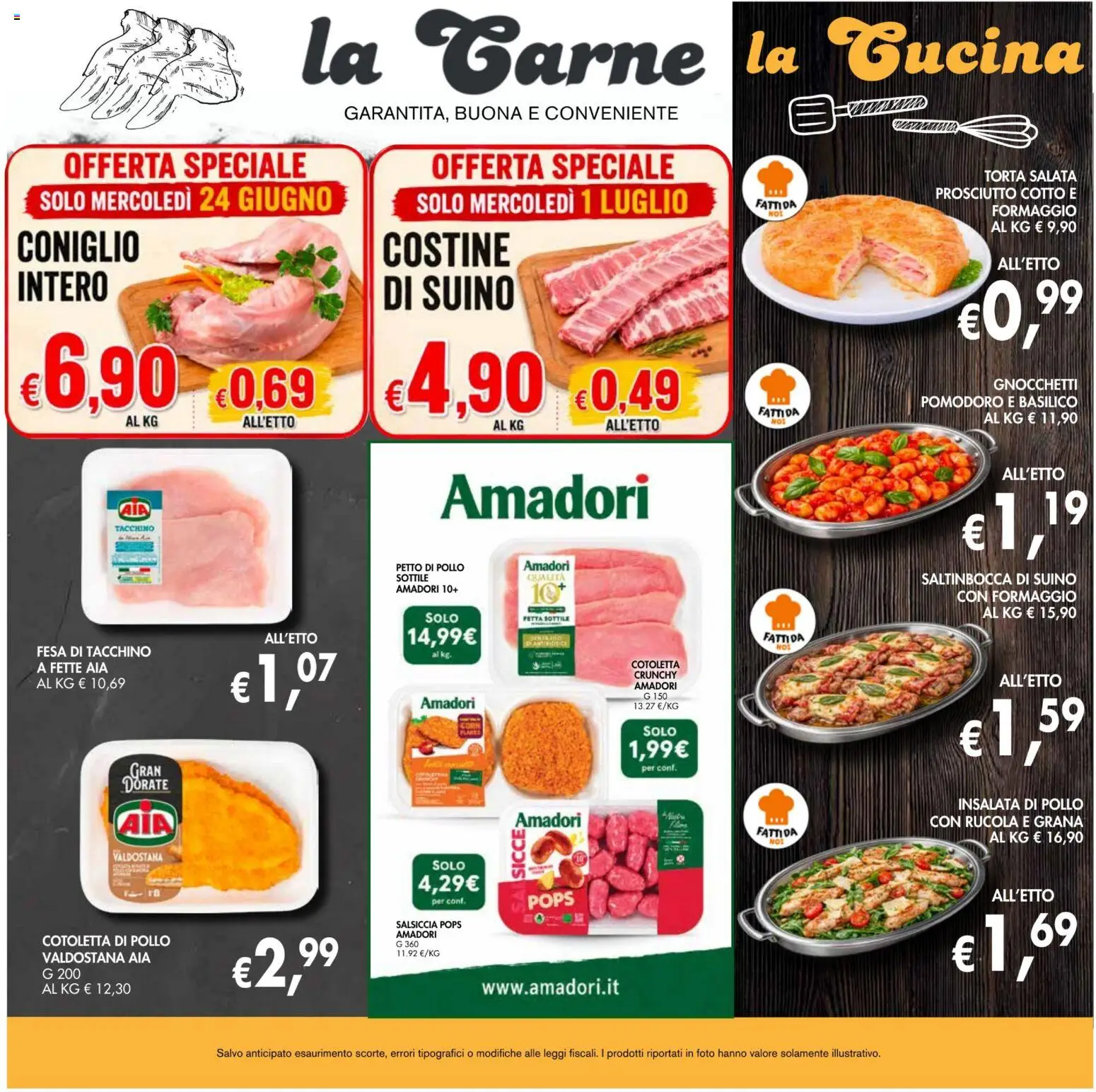Volantino Coal del 18.06.2026 | Pagina: 5 | Prodotti: Prosciutto Cotto, Tacchino, Basilico, Gnocchetti