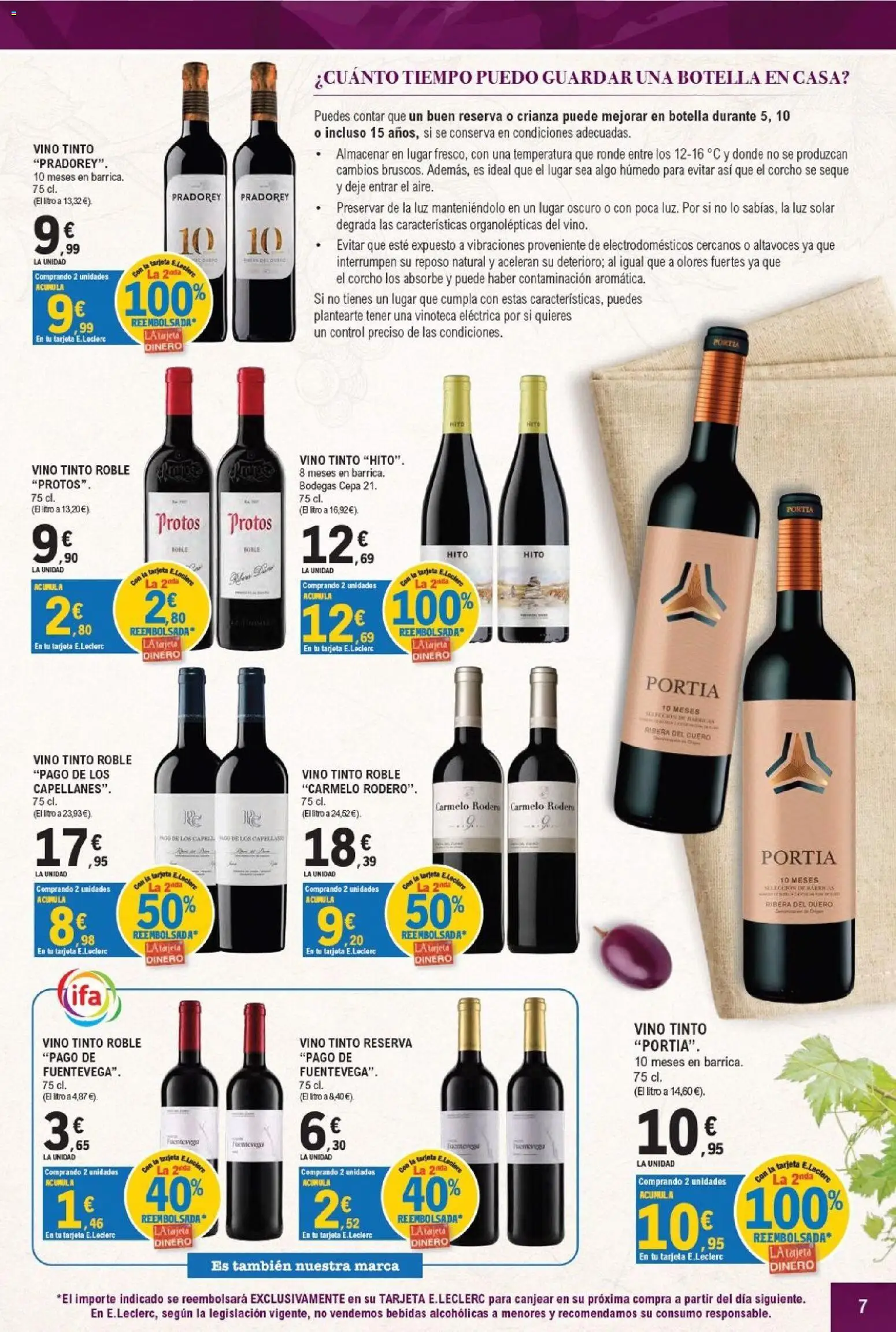 E.Leclerc - Miranda de Ebro │ válido desde el 16/09/2026 | Página: 7 | Productos: Vino tinto, Vino, Altavoces, Bebidas