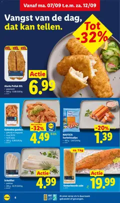 Gemarineerde zalm, ca. 1 kg - Voorbeeld van een folder van Lidl, geldig van 07/09/2026 | Pagina: 6