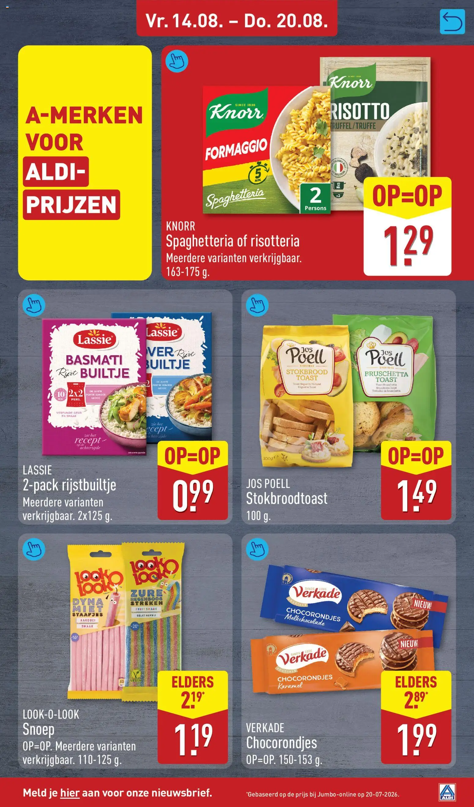 {H1} | Pagina: 9 | Producten: Snoep, Pasta, Baguette, Aardbei