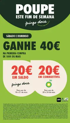 Pré-visualização Pingo Doce Poupe este Fim de Semana válido de 15.05.2026