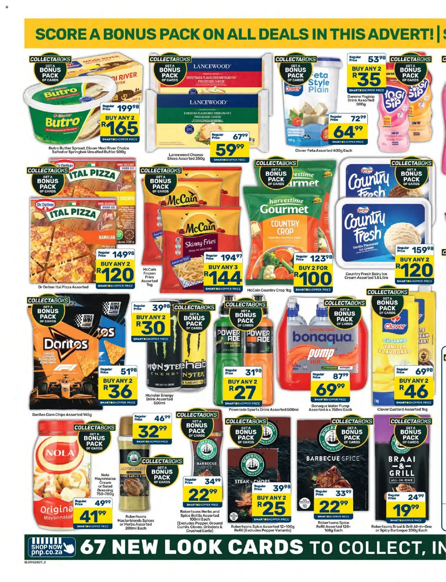 New Pick n Pay catalogue – valid from 23/10/2026 | Page: 2 | Products: Frozen fries, Butter, Cheese, Chicken