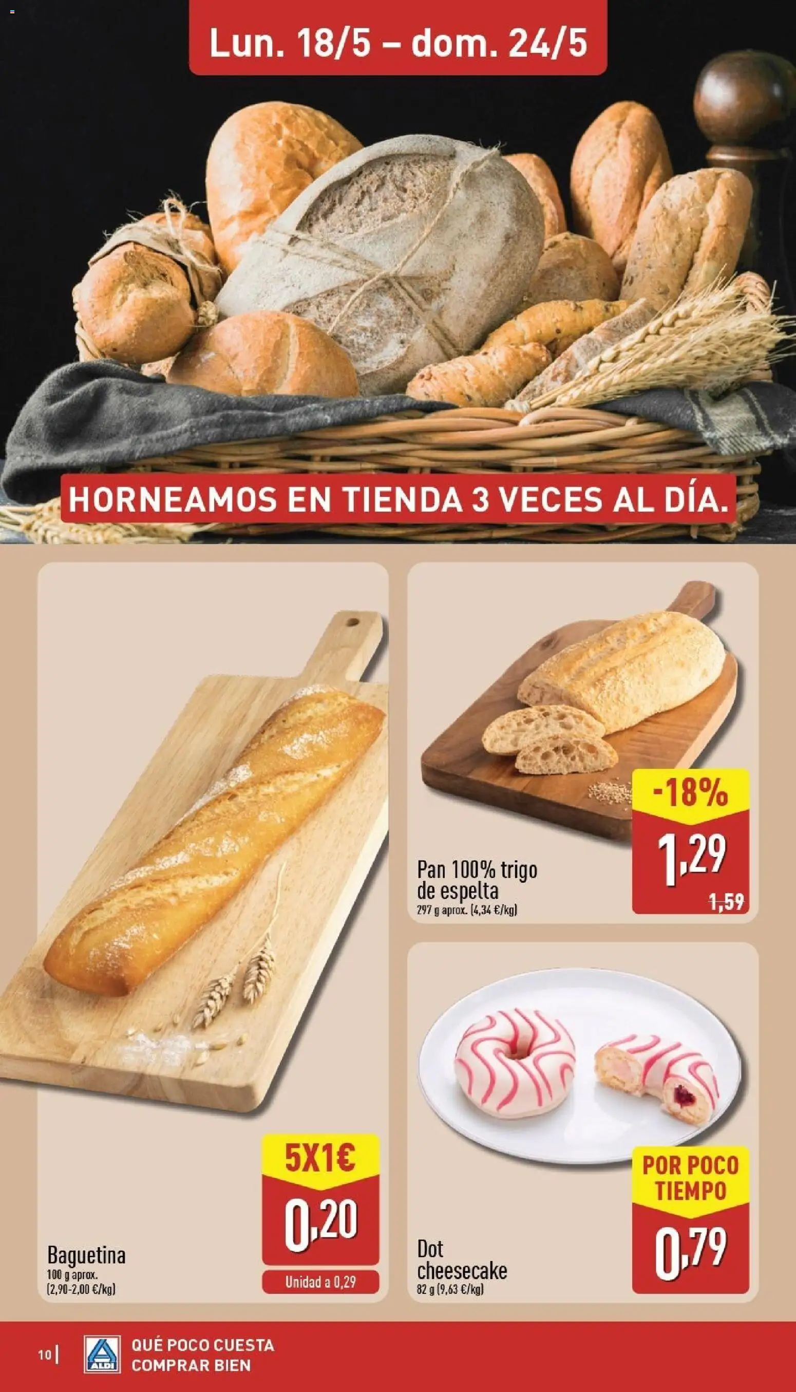 Aldi folleto Península │ válido desde el 18.05.2026 | Página: 10 | Productos: Pan