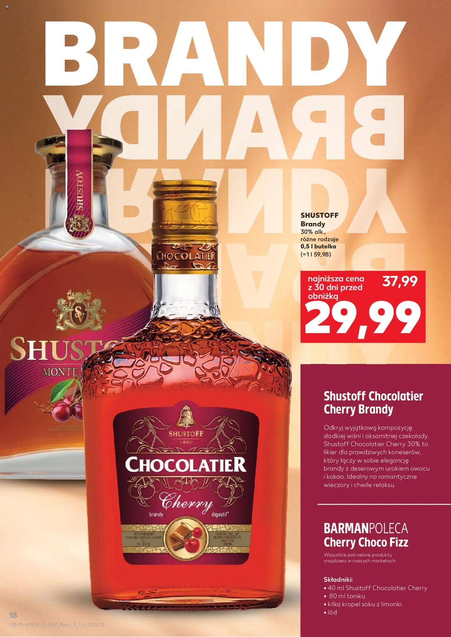 Kaufland Polsko leták - Barek od 25.06.2026 | Strana: 18 | Produkty: Brandy