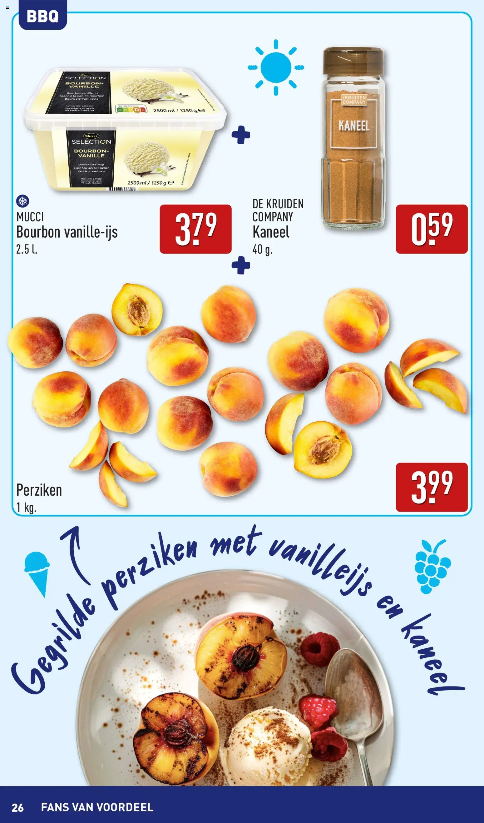 {H1} | Pagina: 26 | Producten: Pavilon, La, Kaneel, Perziken