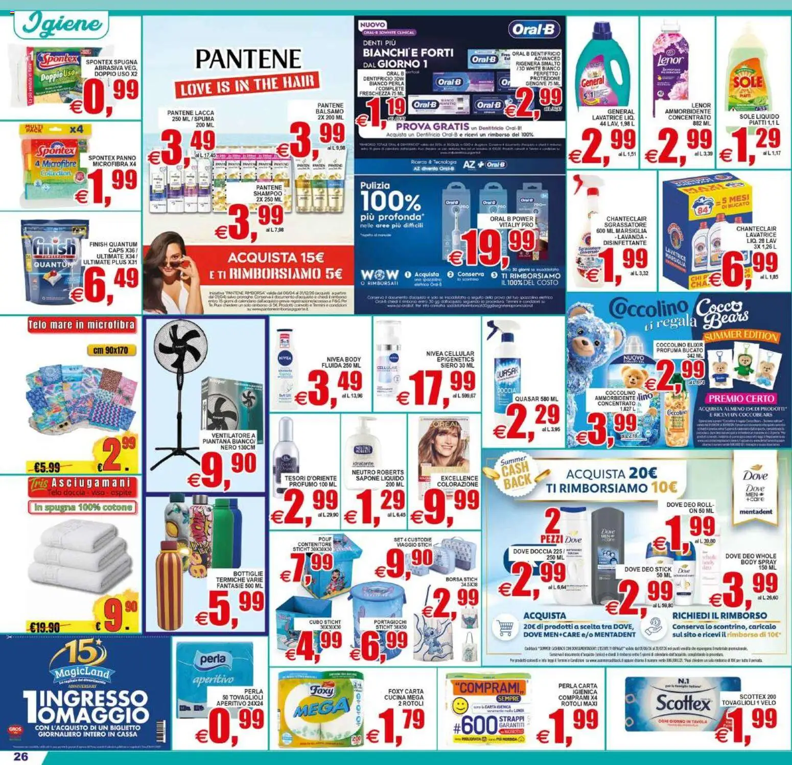 Volantino Pewex del 19/06/2026 | Pagina: 26 | Prodotti: Shampoo, Cellulare, Sgrassatore, Borsa