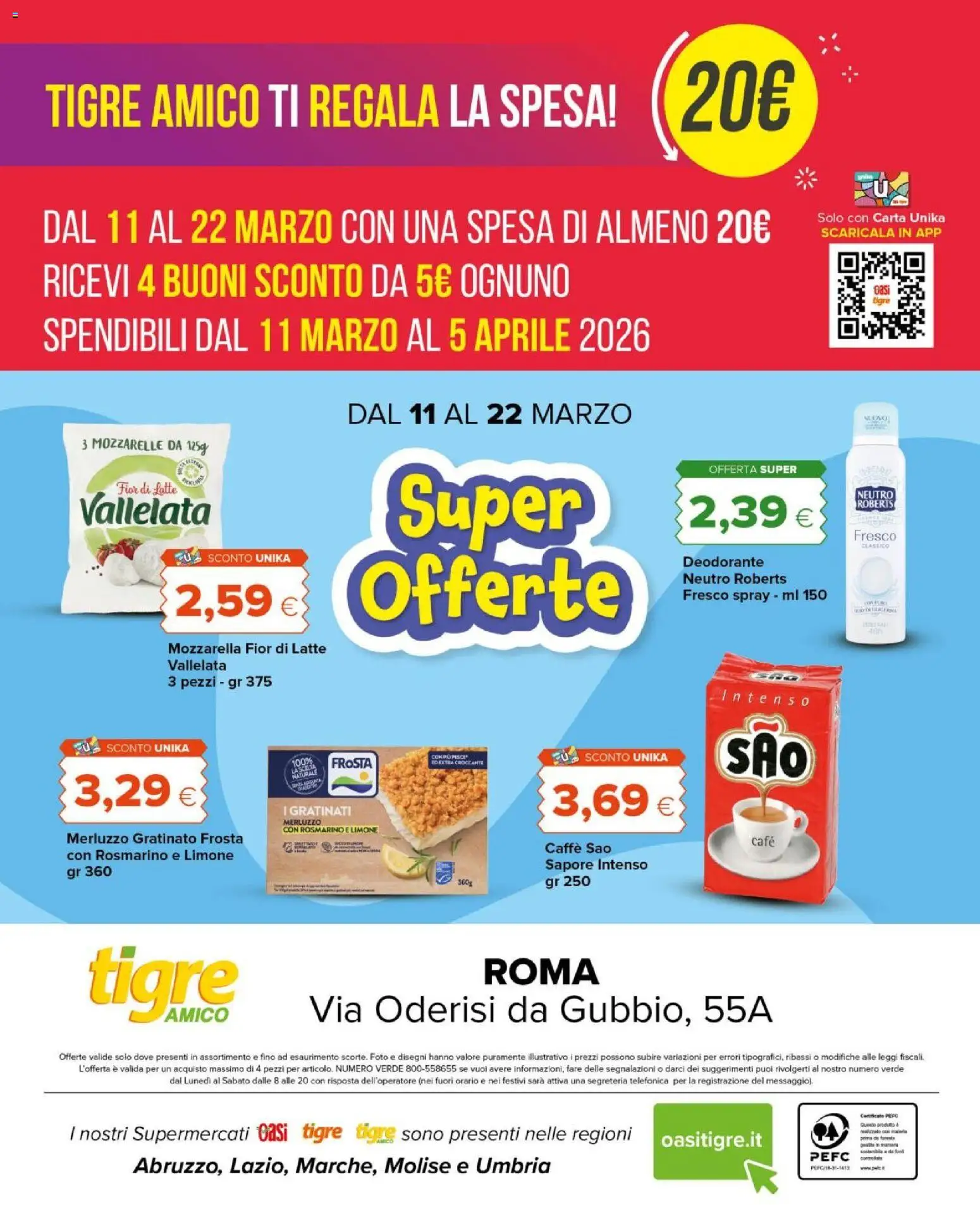 Volantino Tigre del 10.03.2026 | Pagina: 12 | Prodotti: Rosmarino, Merluzzo, Mozzarella, Latte