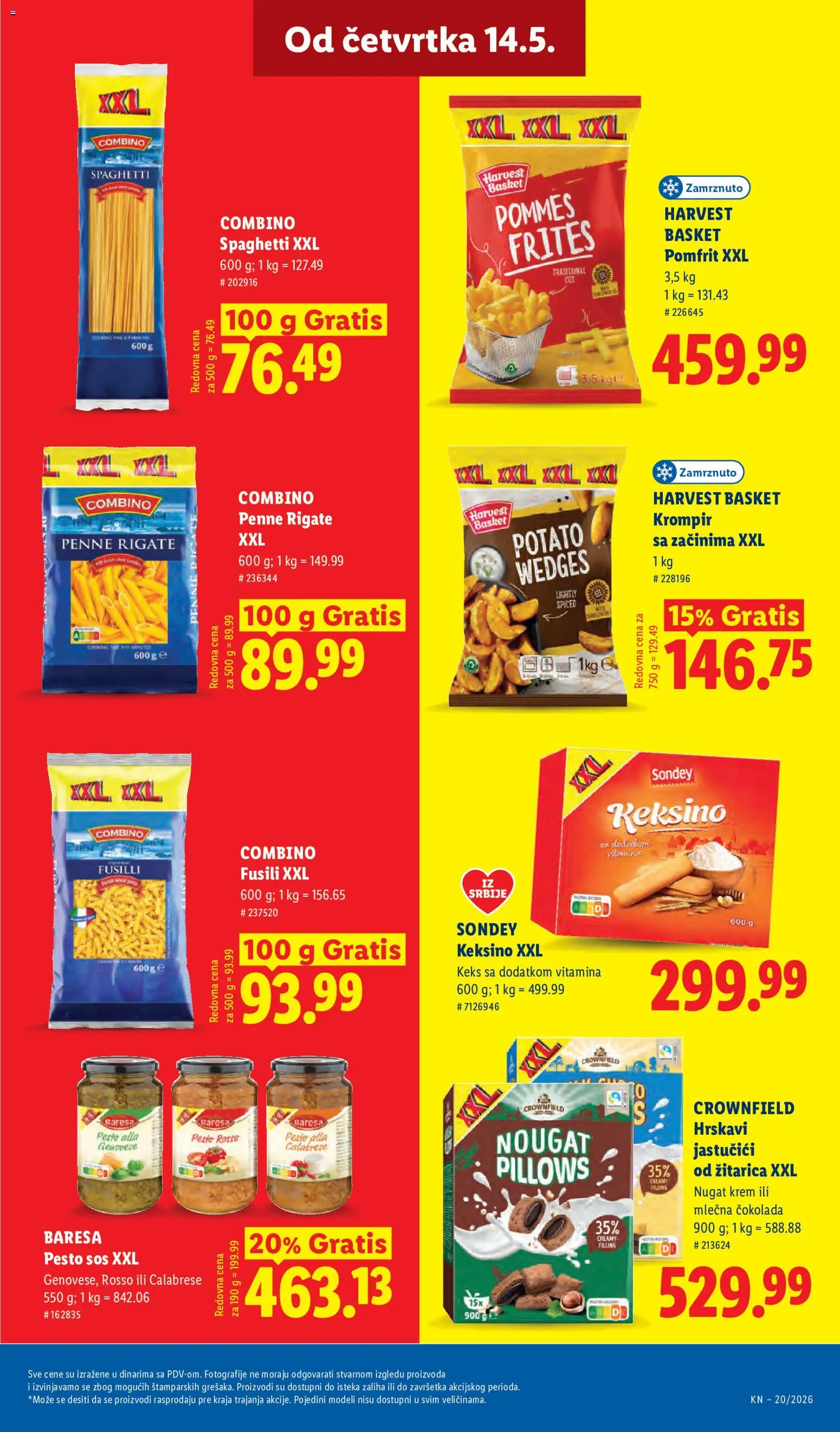 Lidl katalog - važi od 14.05.2026 | Strana: 53 | Proizvode: Keks, Pesto, Krompir, Pomfrit