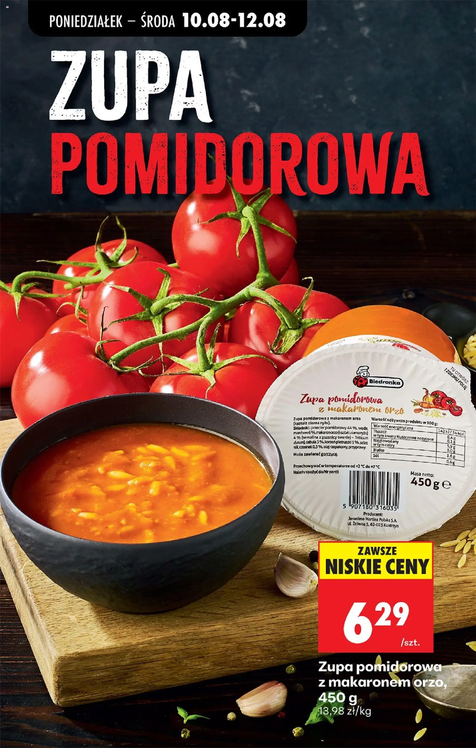 Biedronka gazetka od 10.08.2026 | Strona: 34 | Produkty: Czosnek, Białko, Cebula, Olej