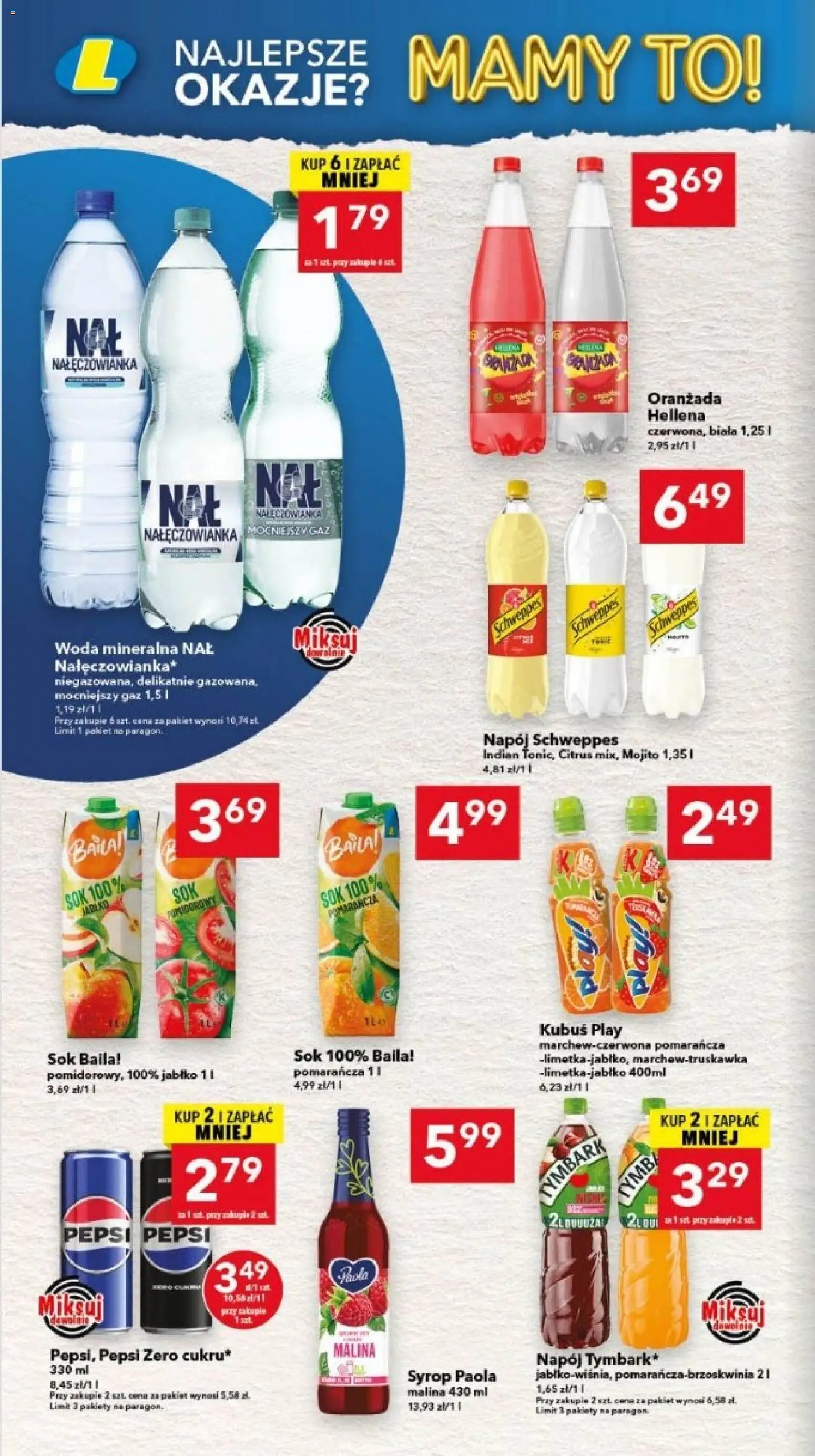 Lewiatan gazetka - Legnica od 02.06.2026 | Strona: 12 | Produkty: Syrop, Pepsi, Sok, Woda