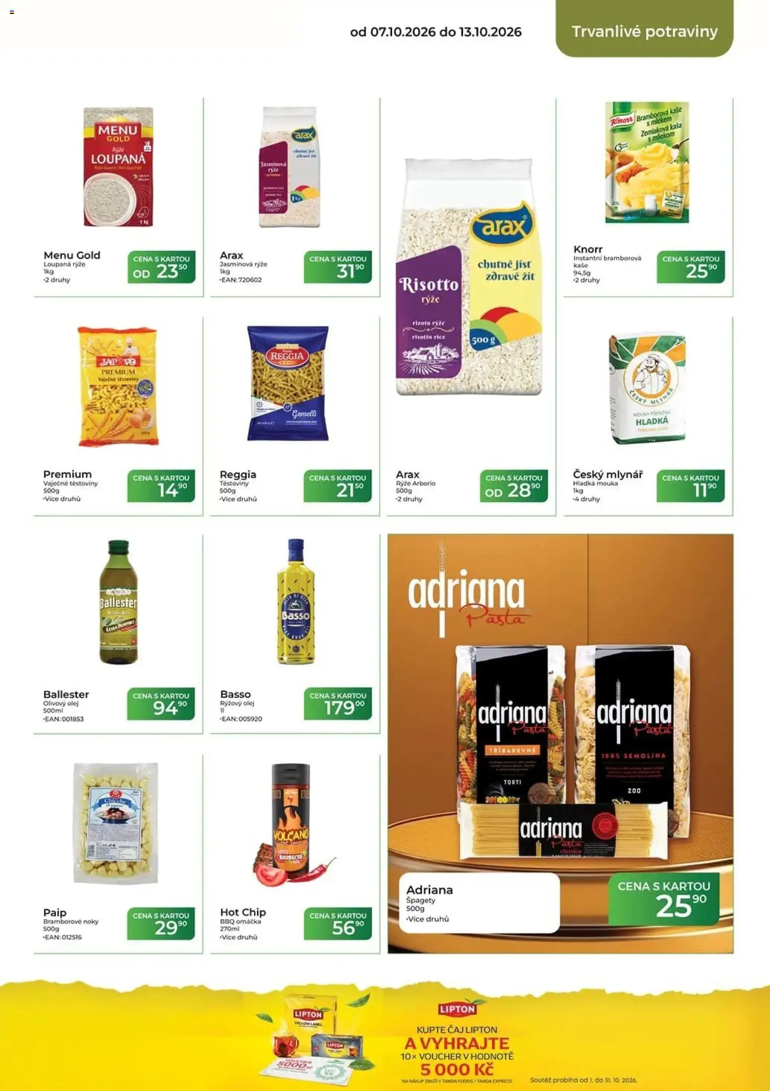 Tamda Foods leták od 07.10.2026 | Strana: 39 | Produkty: Rýže, Bramborové noky, Rýžový olej, Kaše