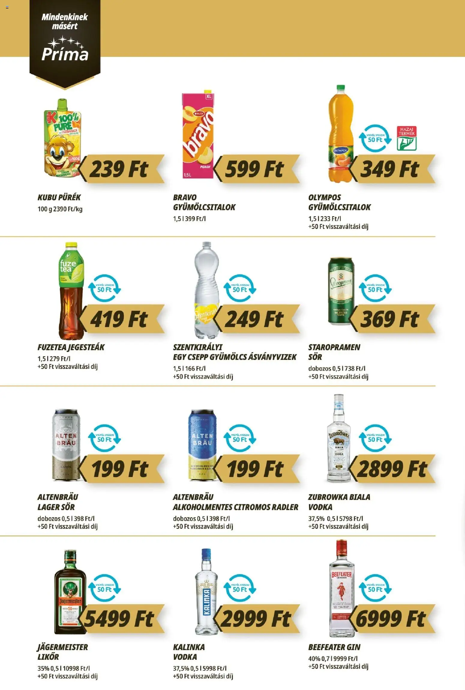 CBA Príma akciós ujság - amely érvényes a következő dátumtól: 2026.09.17. | Oldal: 10