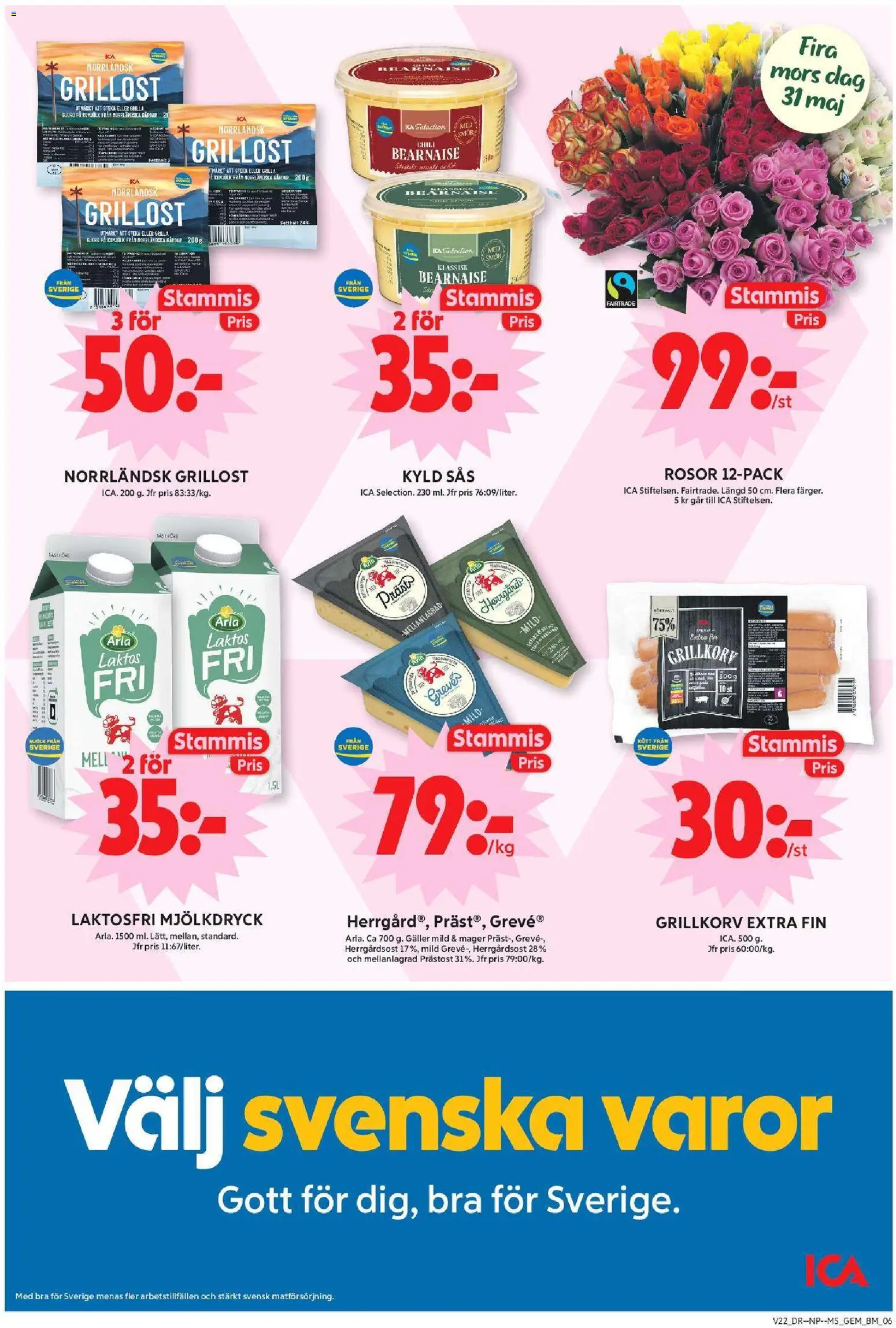 ICA Maxi reklamblad aktuell från 25.05.2026 | Sida: 6 | Produkter: Grillost, Galler, Grillkorv, Smör