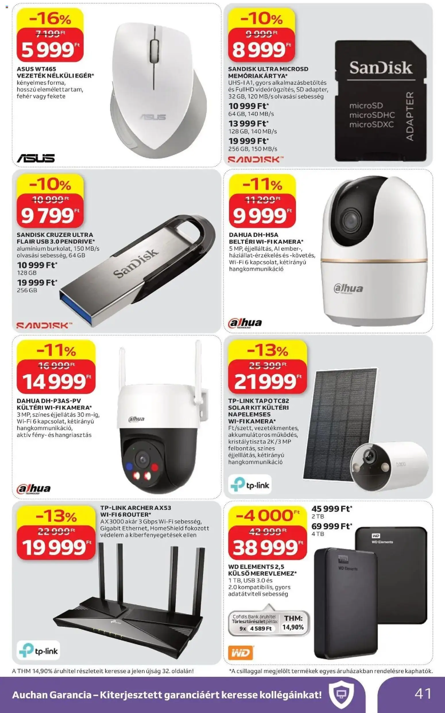Auchan akciós ujság - amely érvényes a következő dátumtól: 09.04.2026 | Oldal: 41 | Termékek: Adapter, USB