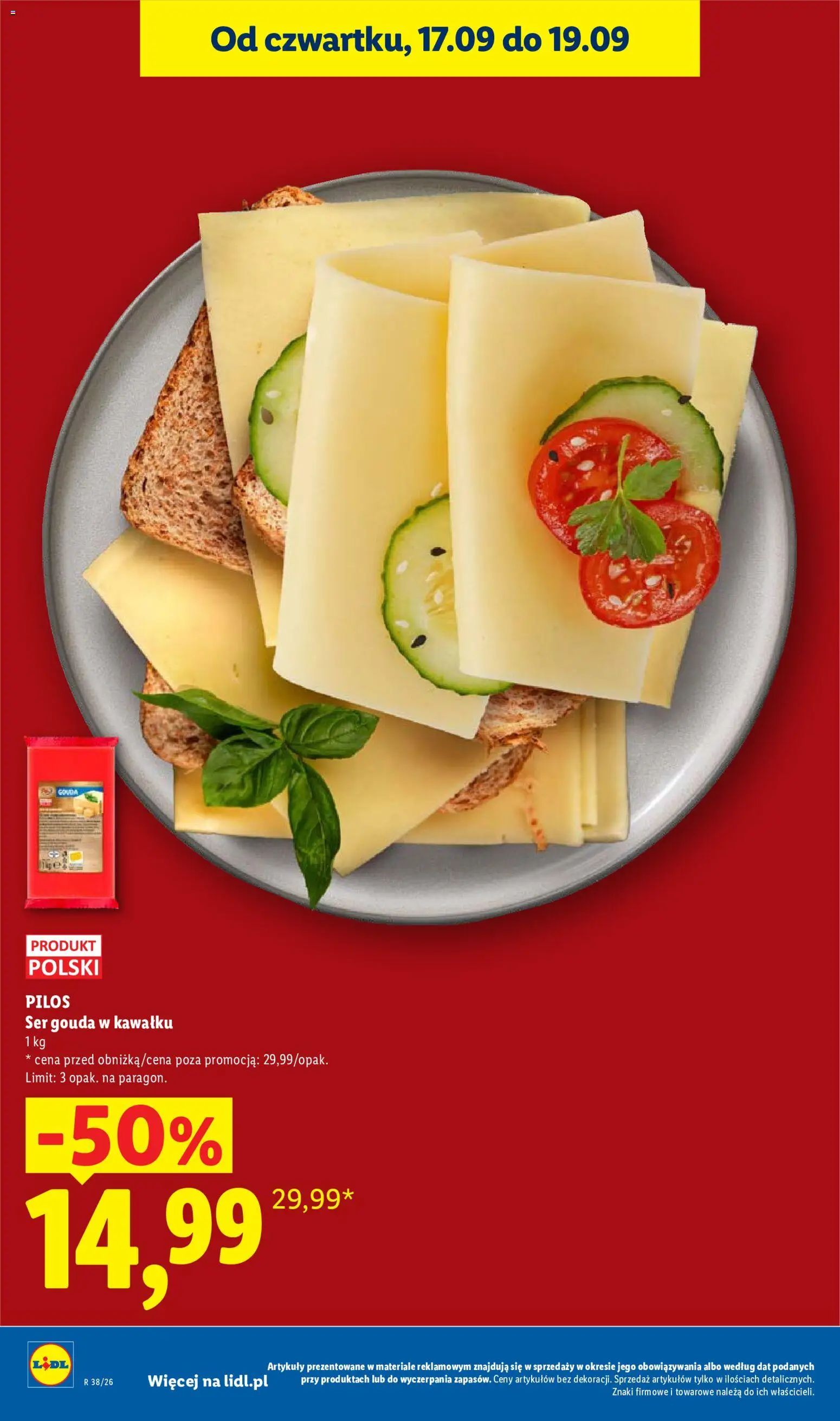 Lidl Polsko leták od 17.09.2026 | Strana: 12 | Produkty: Gouda