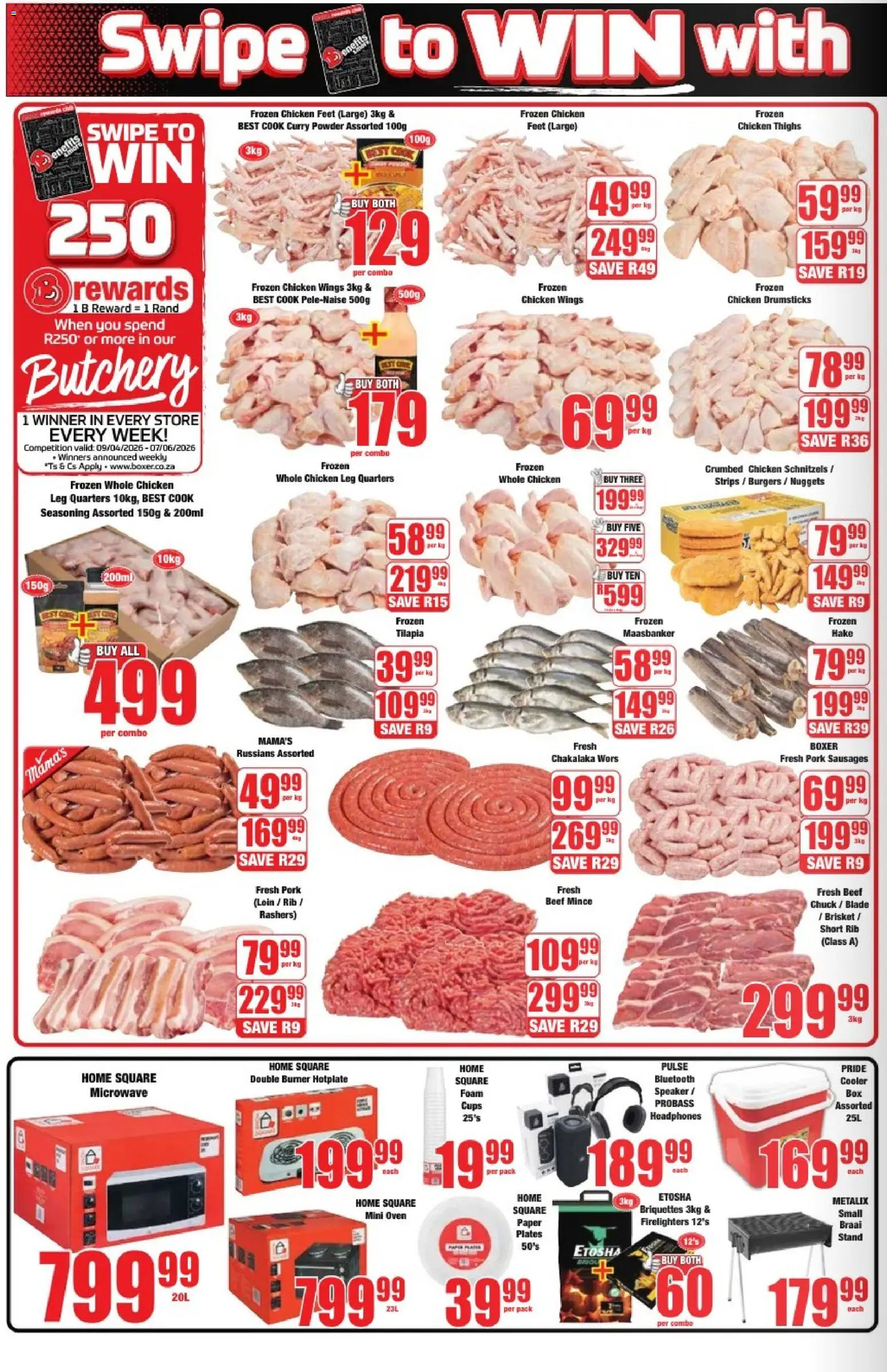 New Boxer catalogue – valid from 23.04.2026 | Page: 2 | Products: Microwave, Curry powder, Foam, Paper