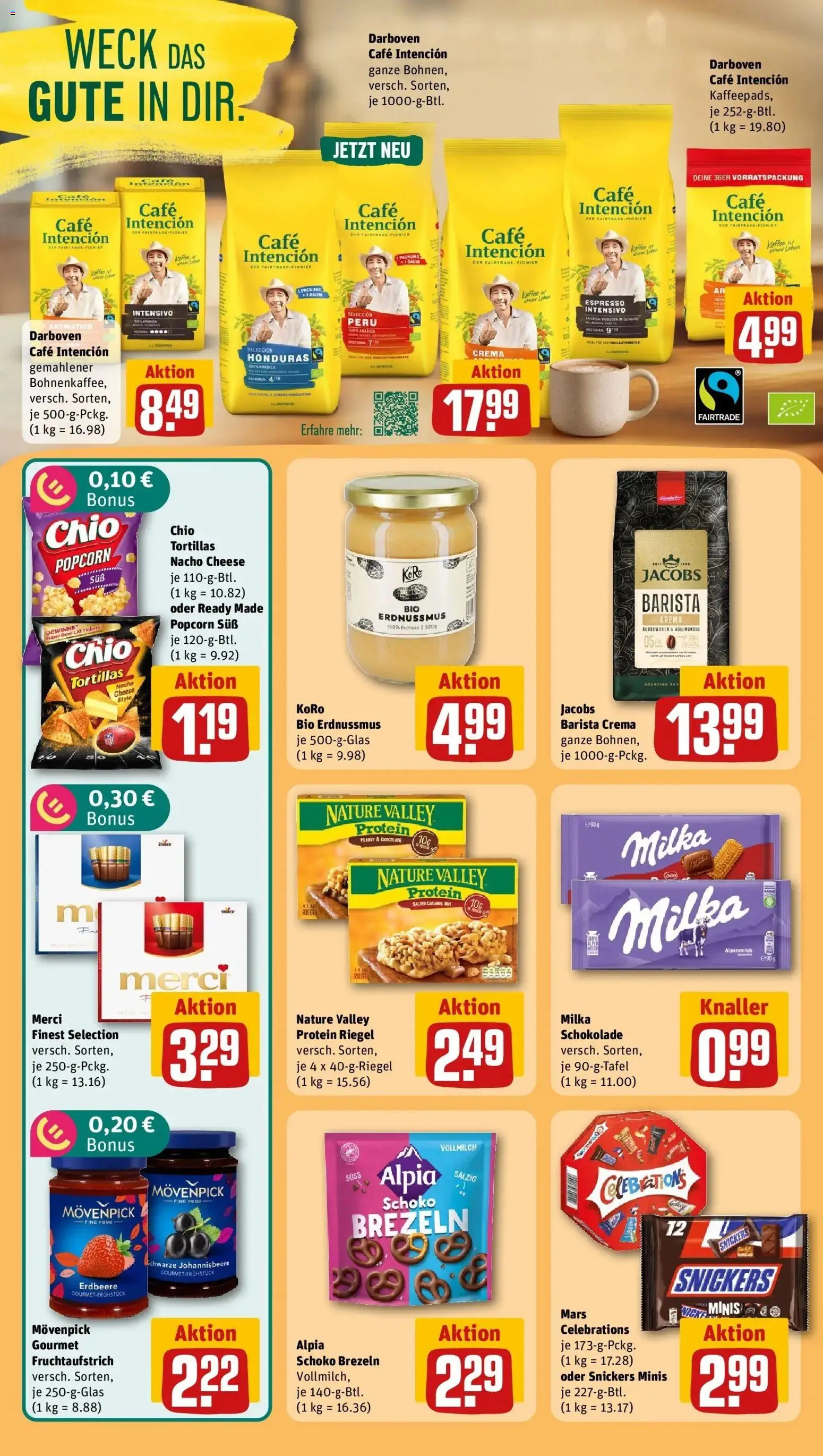 REWE Prospekt ab 14.09.2026 zum Blättern » Angebote | Seite: 17 | Produkte: Kaffee, Milka, Celebrations, Snickers