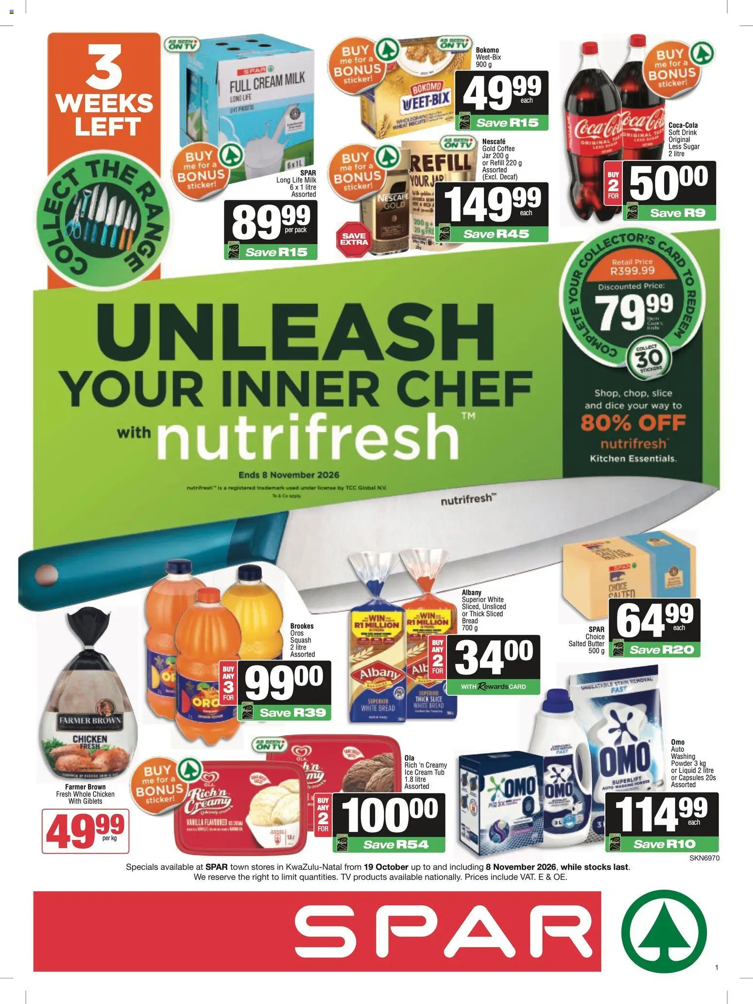 New Spar catalogue – valid from 19/10/2026 | Page: 1 | Products: Vanilla, Coffee, Powder, Ice cream