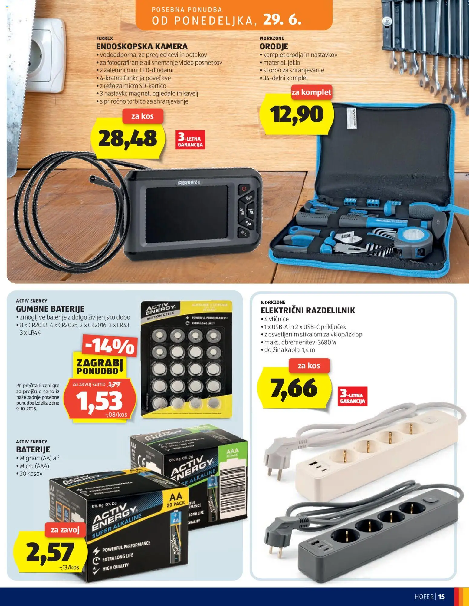 Novi Hofer katalog ponudbe – veljaven od 24.06.2026 | Stran: 15
