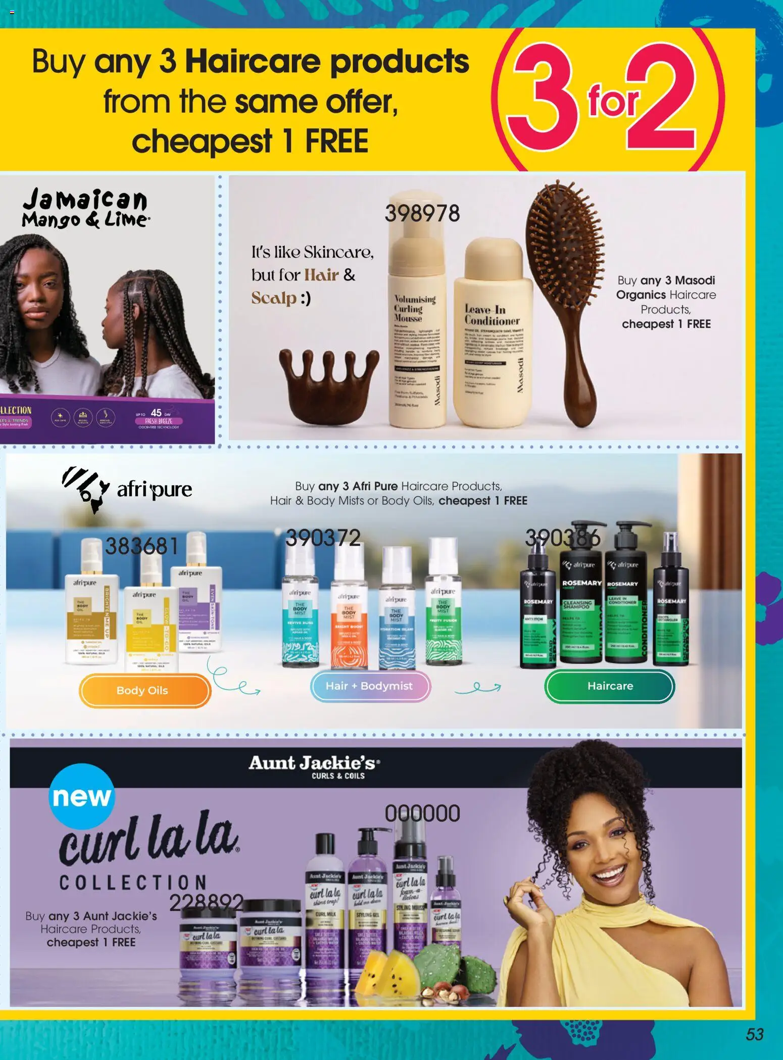 New Clicks catalogue – valid from 21.05.2026 | Page: 53 | Products: Shampoo, Conditioner, Mango, Lime