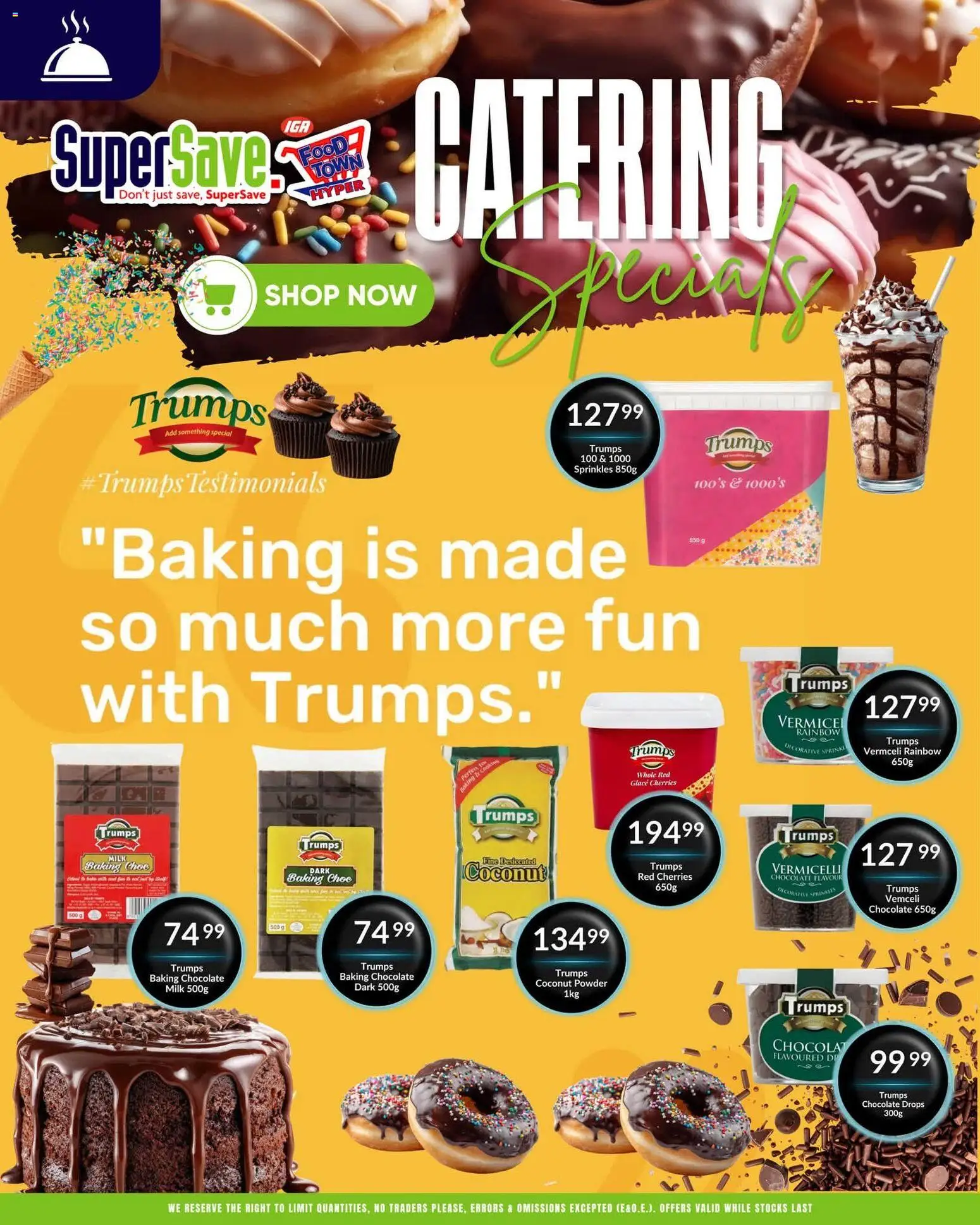 New Super Save catalogue – valid from 01/07/2026 | Page: 10 | Products: Cherries, Milk, Chocolate, Powder