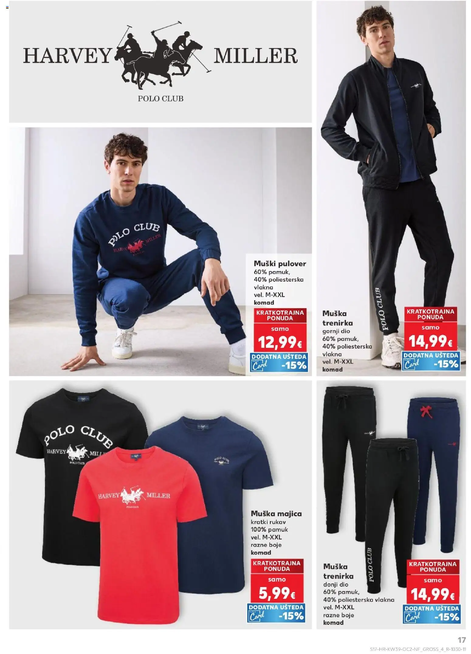 Kaufland katalog | vrijedi od 23.09.2026 | Stranica: 17 | Proizvodi: Majica, Muška majica, Trenirka