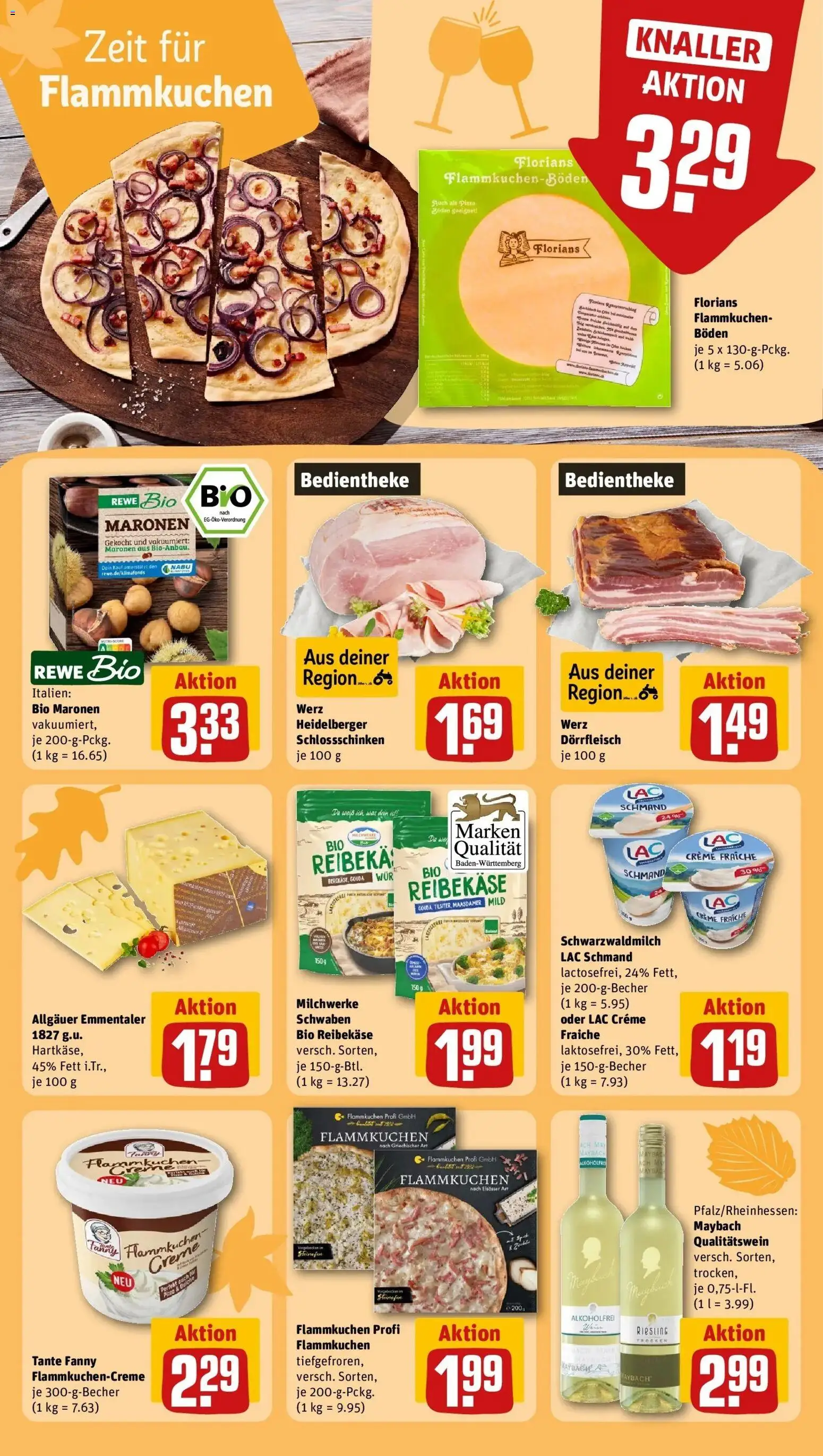 REWE Prospekt ab 12.10.2026 zum Blättern » Angebote | Seite: 19 | Produkte: Gouda, Creme, Pizza, Reibekase