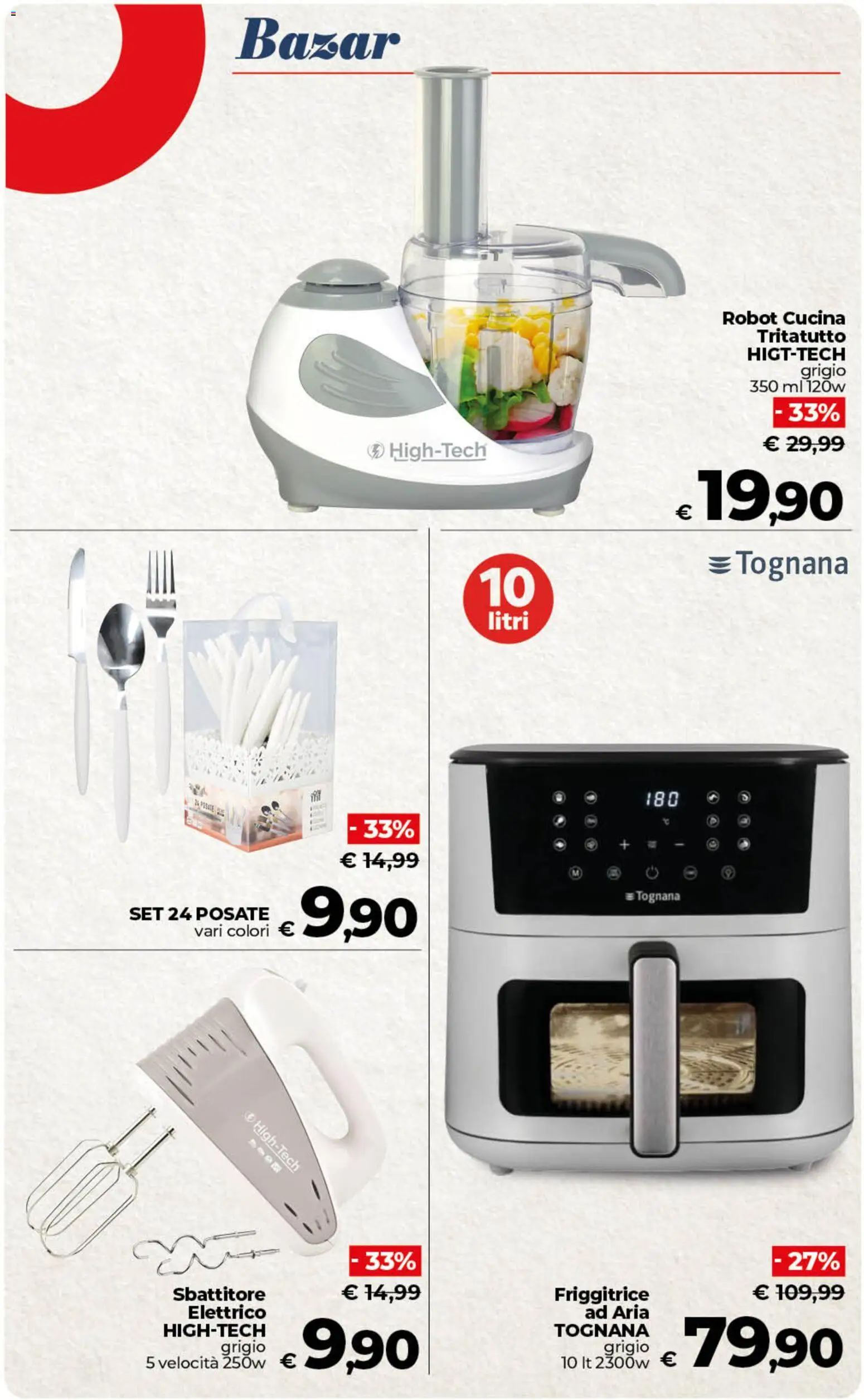 Volantino COOP del 10/07/2026 | Pagina: 45 | Prodotti: Posate, Sbattitore, Tritatutto, Robot