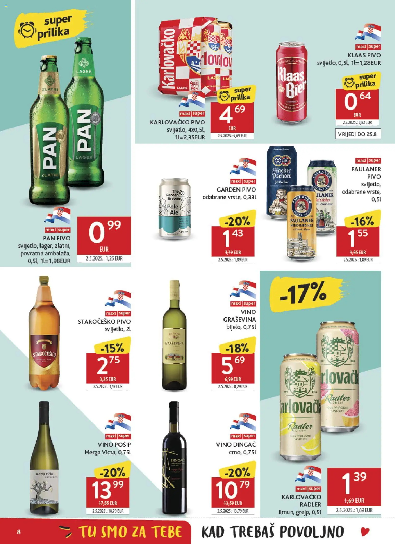 Konzum HR akciós ujság - amely érvényes a következő dátumtól: 2026.08.12. | Oldal: 8 | Termékek: Radler
