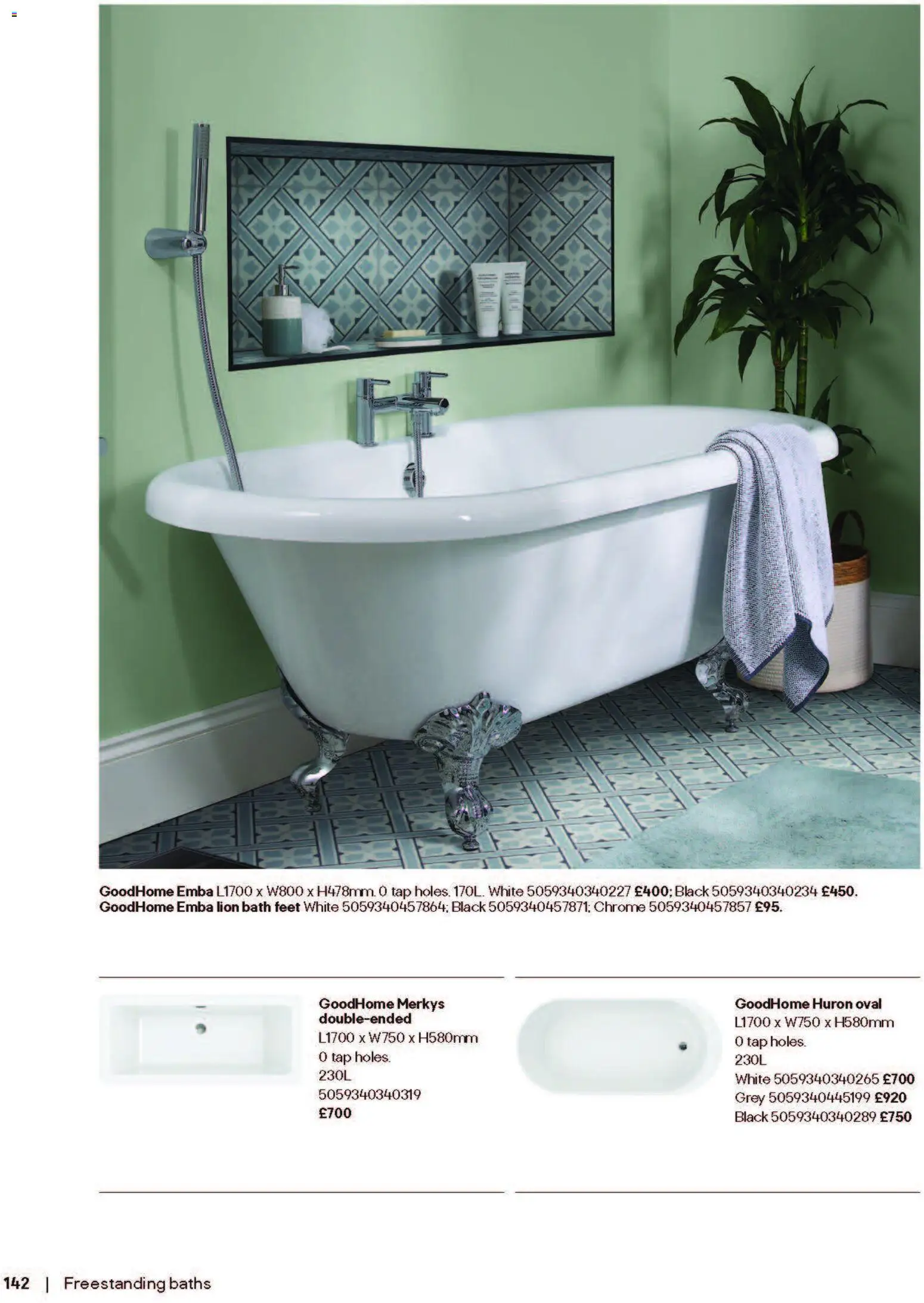 {H1} | Page: 142 | Products: Bath