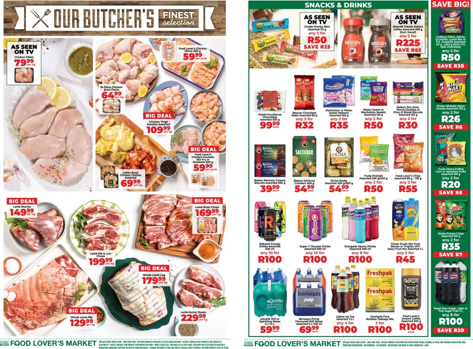 New Food Lover's Market catalogue – valid from 23.04.2026 | Page: 5 | Products: Flour, Bakery, Cheese, Tea