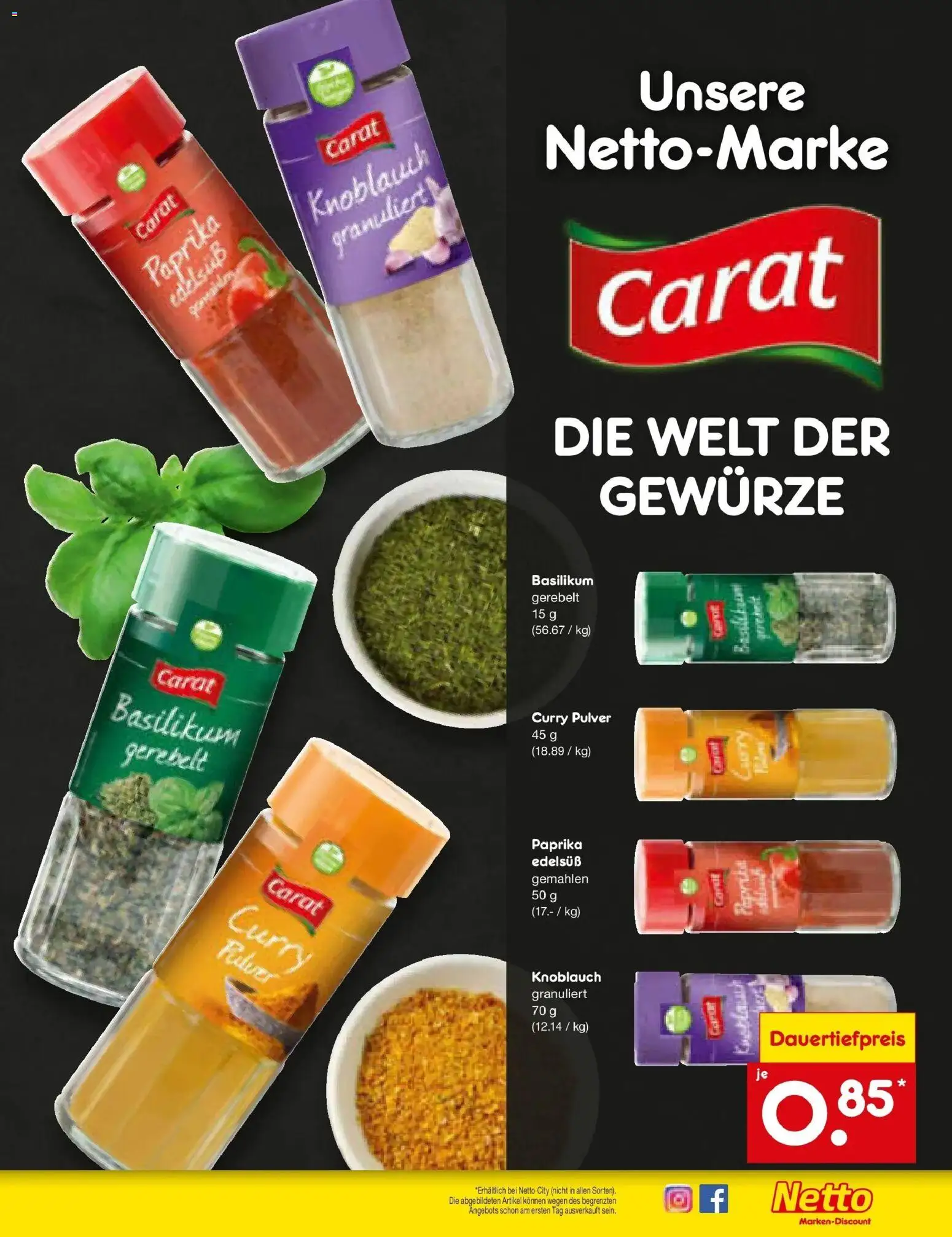 Netto Marken-Discount Prospekt Hamburg – gültig ab 08.06.2026 | Seite: 51 | Produkte: Gewürze, Paprika, Knoblauch