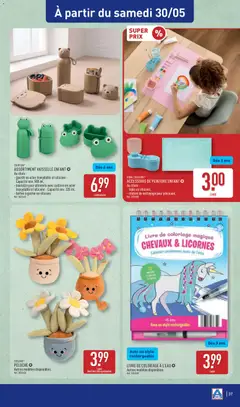 Aldi - Prévisualisation de Aldi catalogue valide à partir de 27.05.2026 | Page: 39 | Produits: Livre de coloriage, Peluche, Stylo, Livre