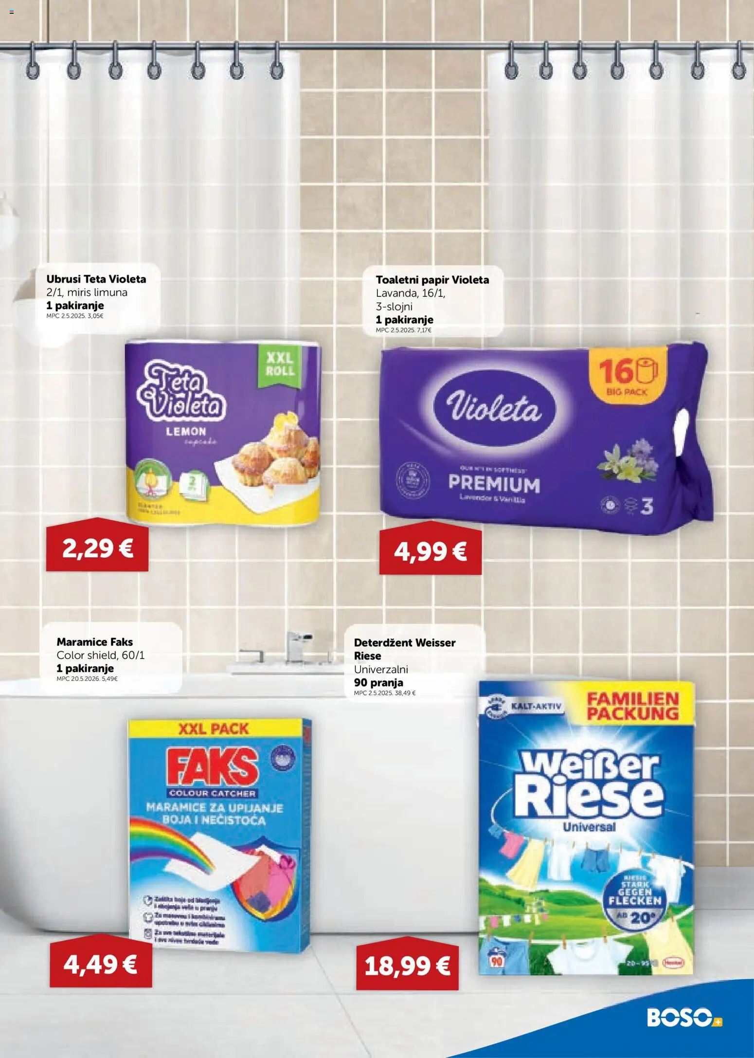 Boso katalog | vrijedi od 06.08.2026 | Stranica: 15 | Proizvodi: Miris, Deterdžent, Toaletni papir, Weisser Riese