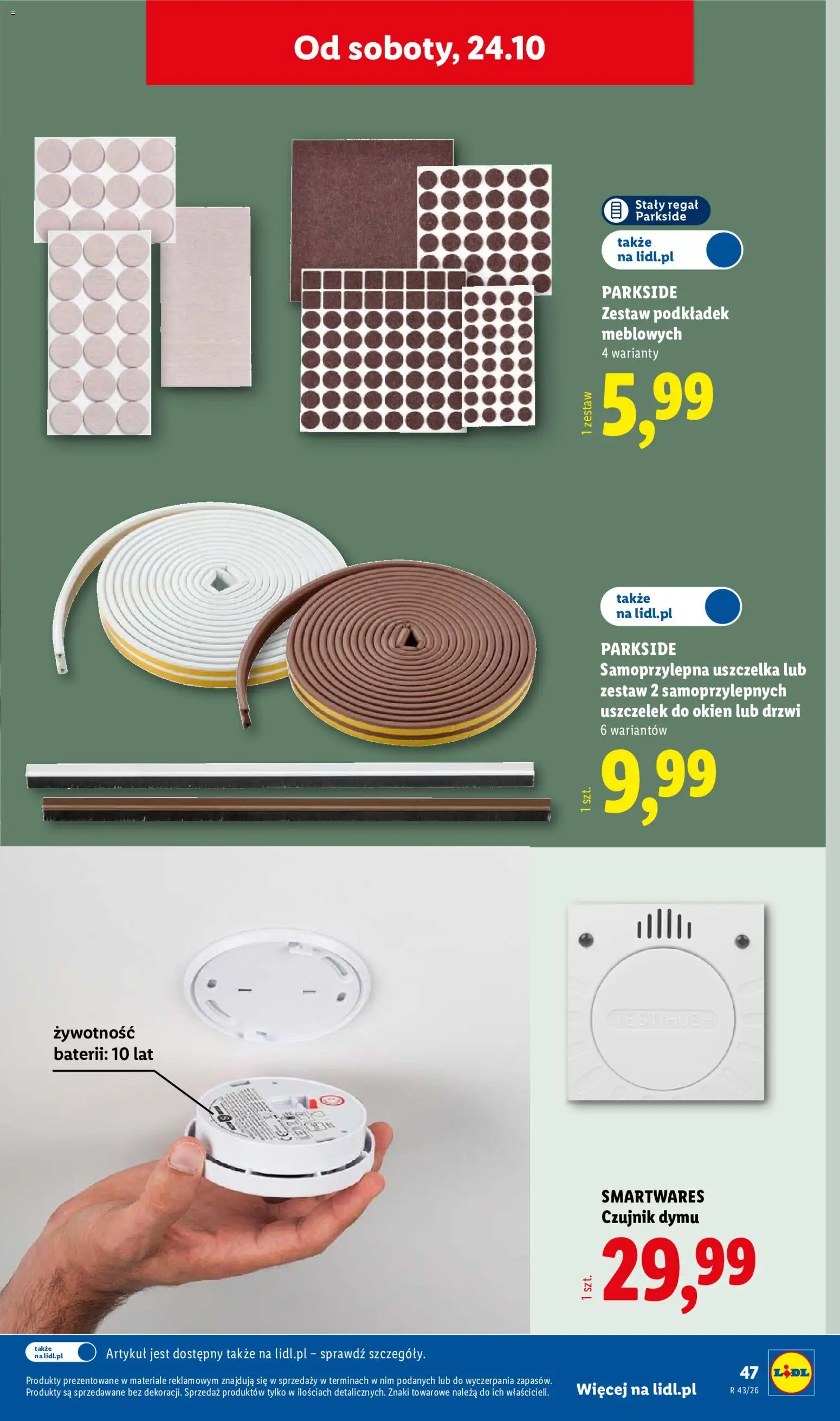 Lidl Polsko katalog od 19.10.2026 | Strana: 57 | Produkty: Parkside, Test, Regál
